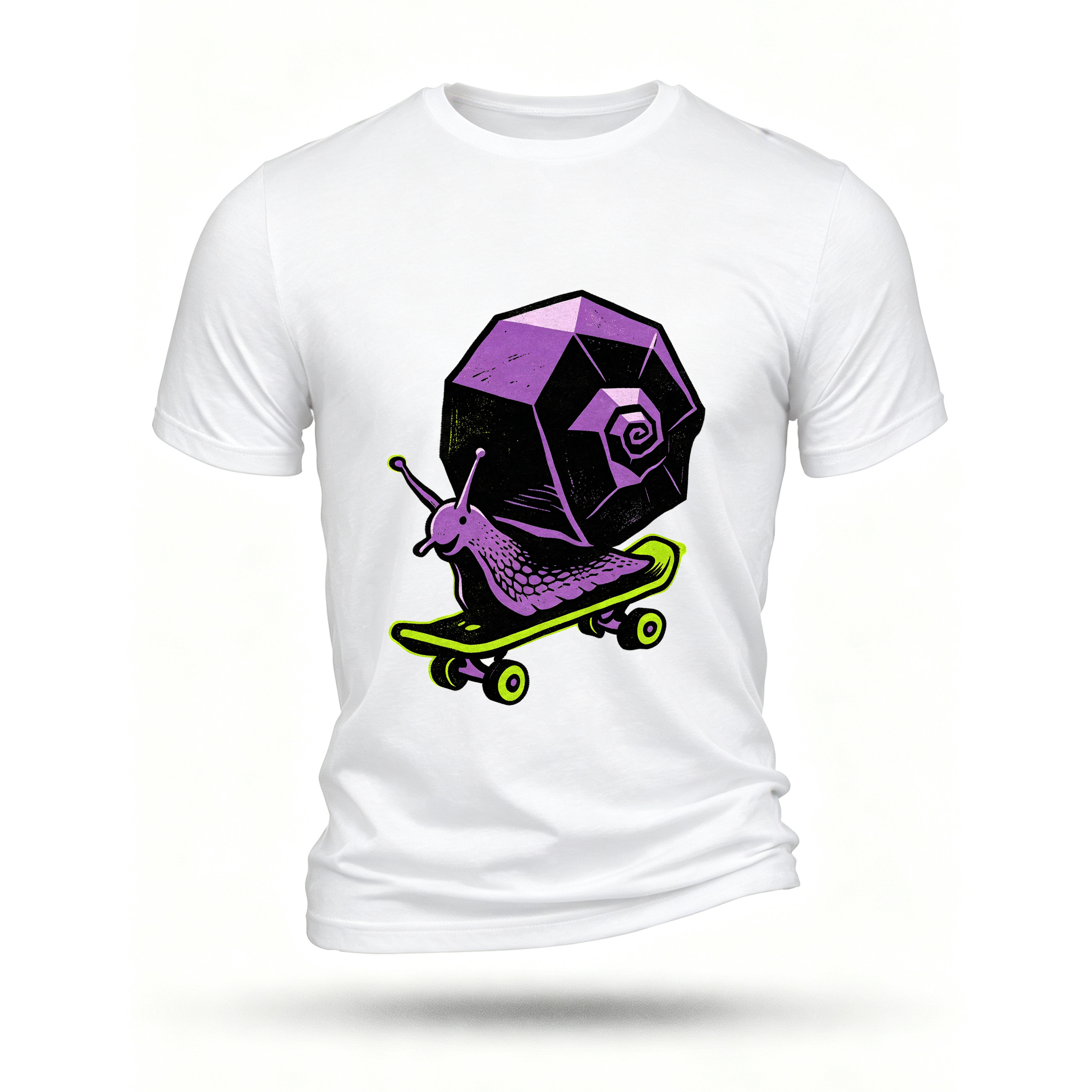 White T-shirt, front print