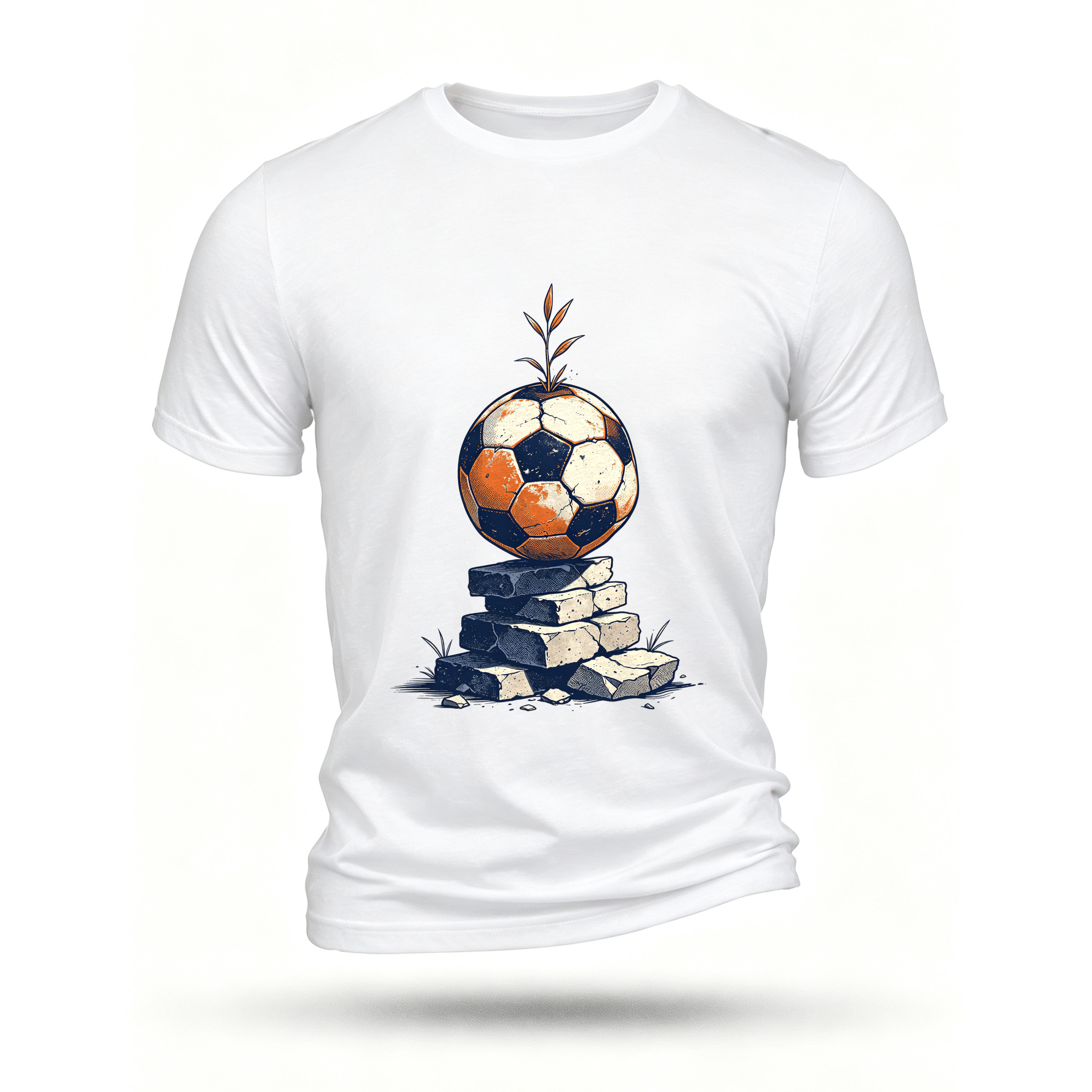 White T-shirt, front print