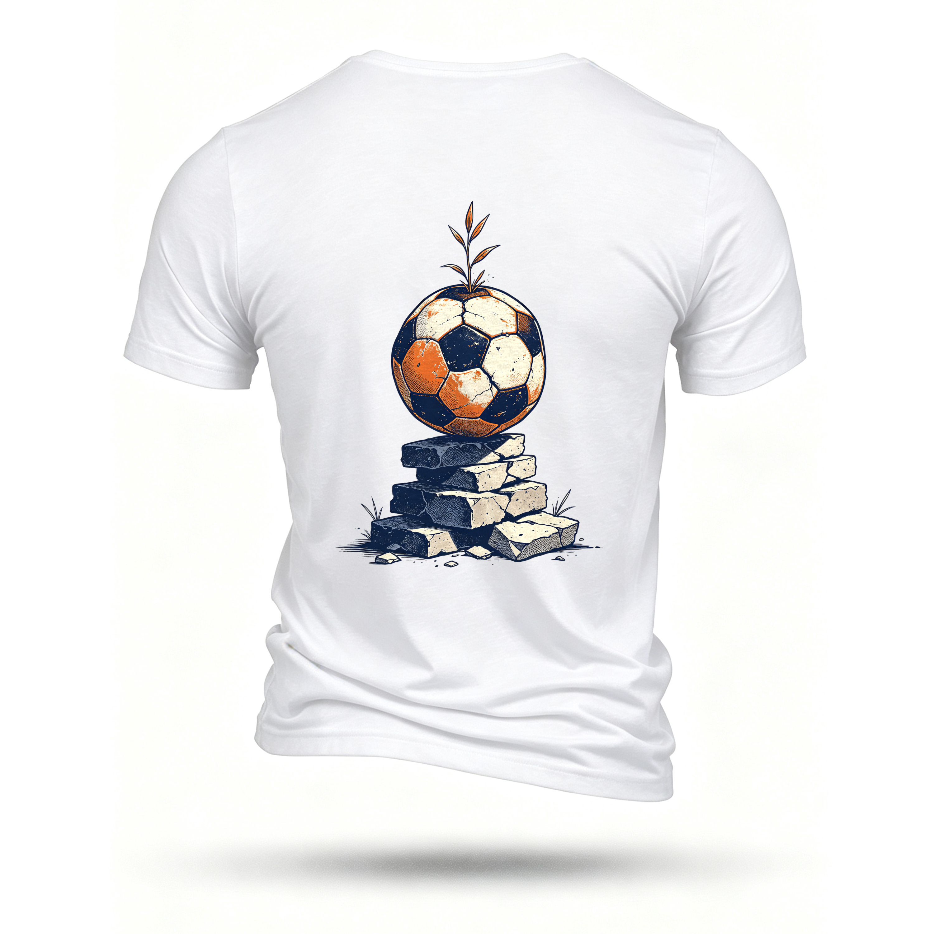 White T-shirt, back print