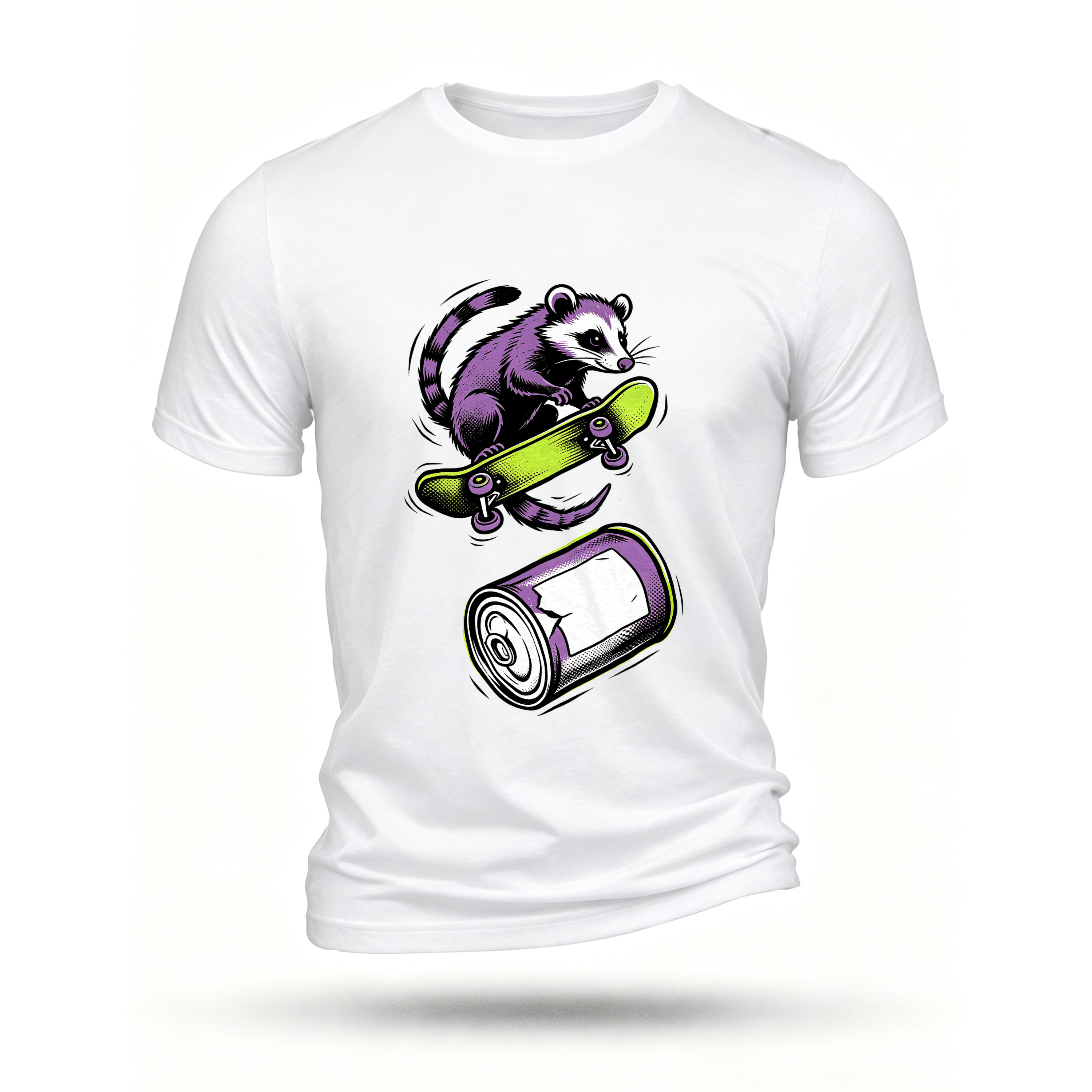 White T-shirt, front print