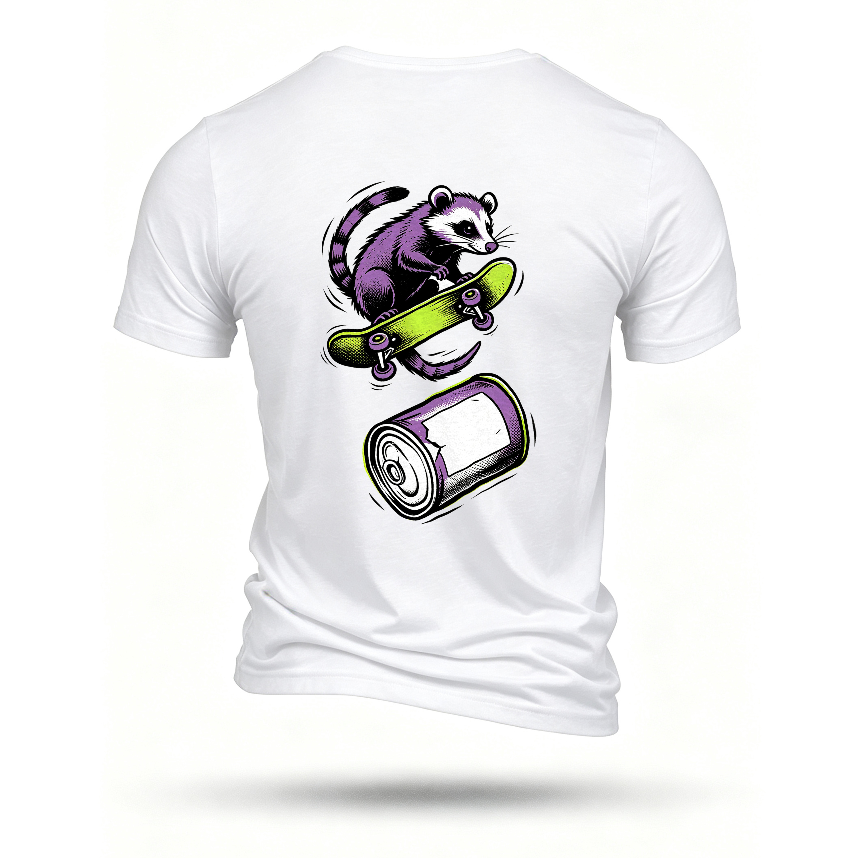 White T-shirt, back print