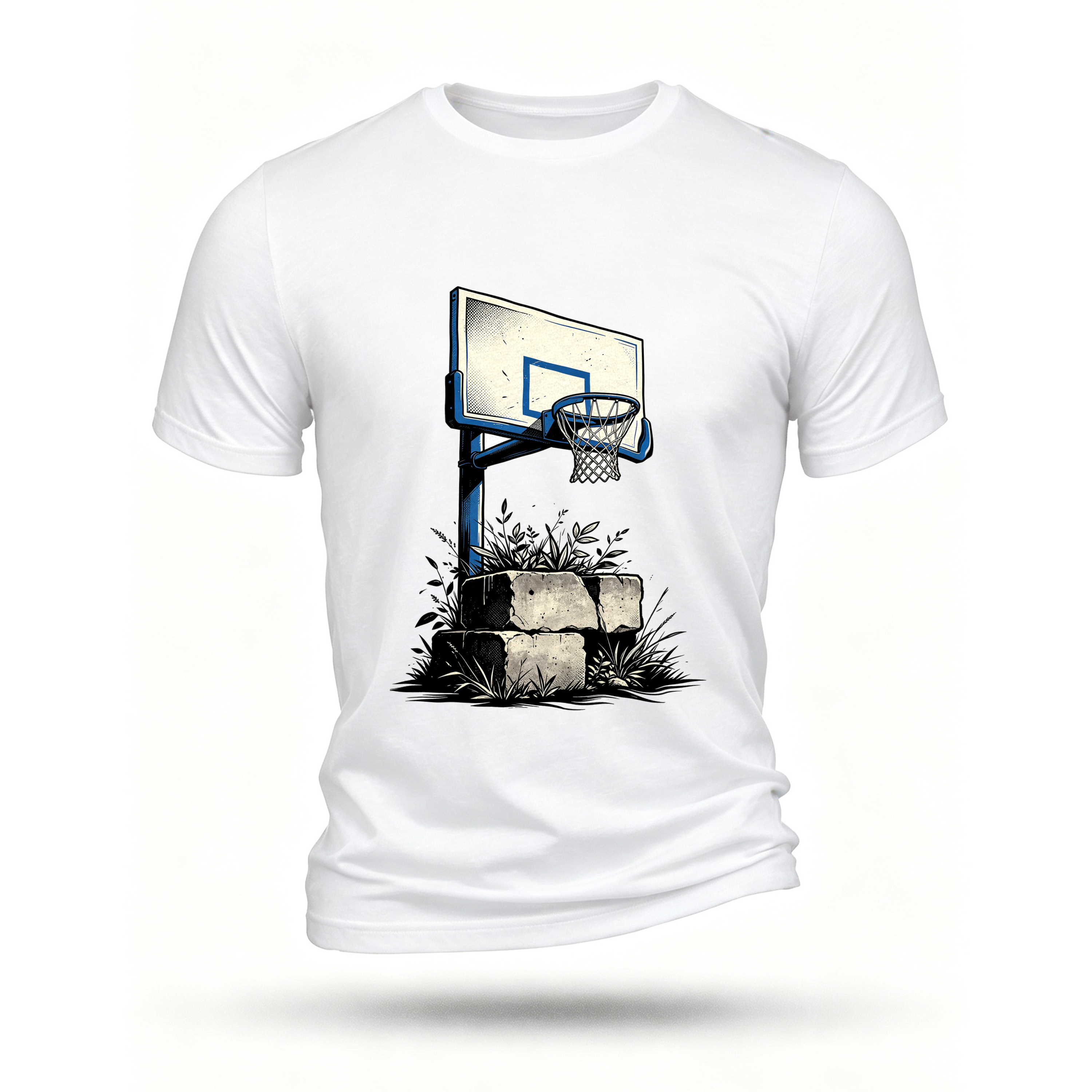 White T-shirt, front print