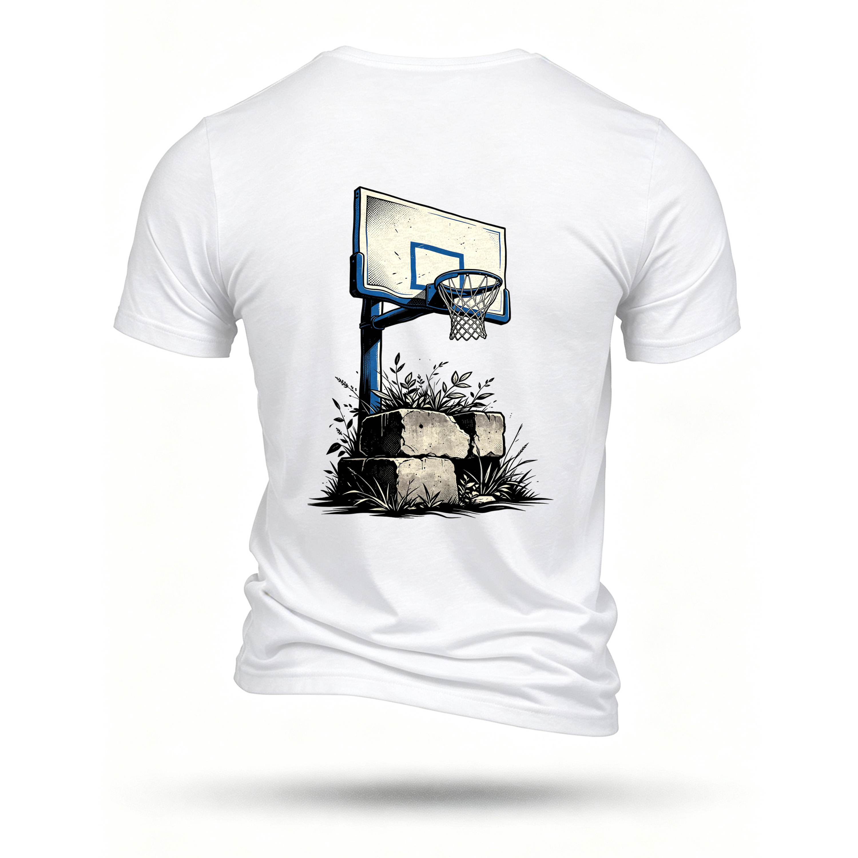 White T-shirt, back print