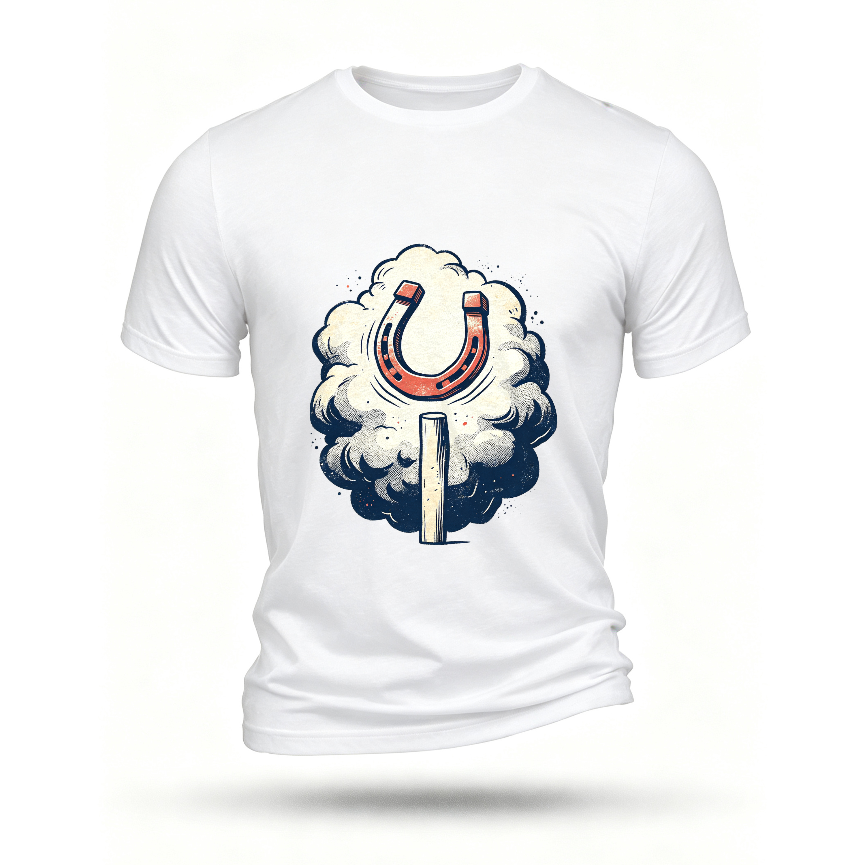 White T-shirt, front print