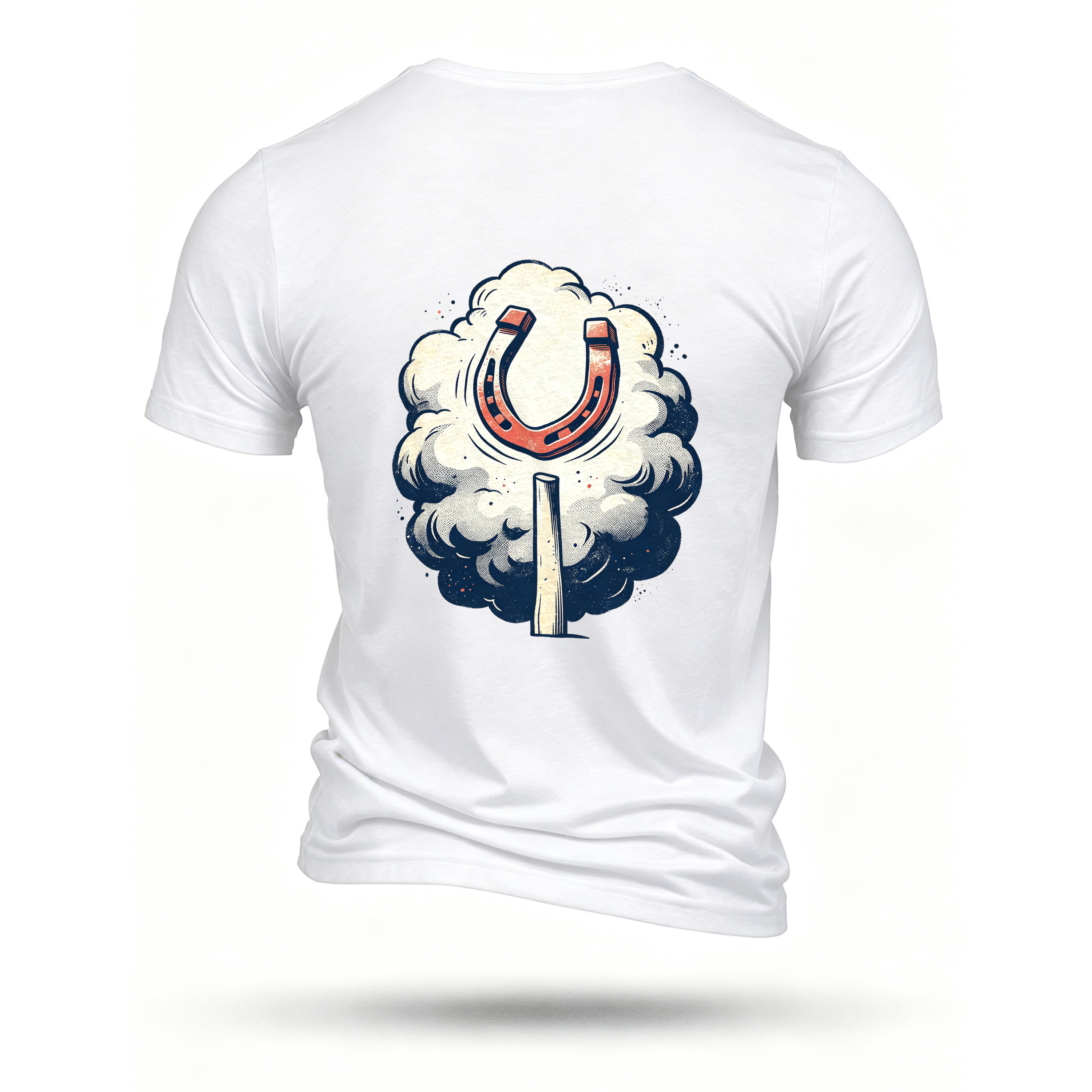 White T-shirt, back print
