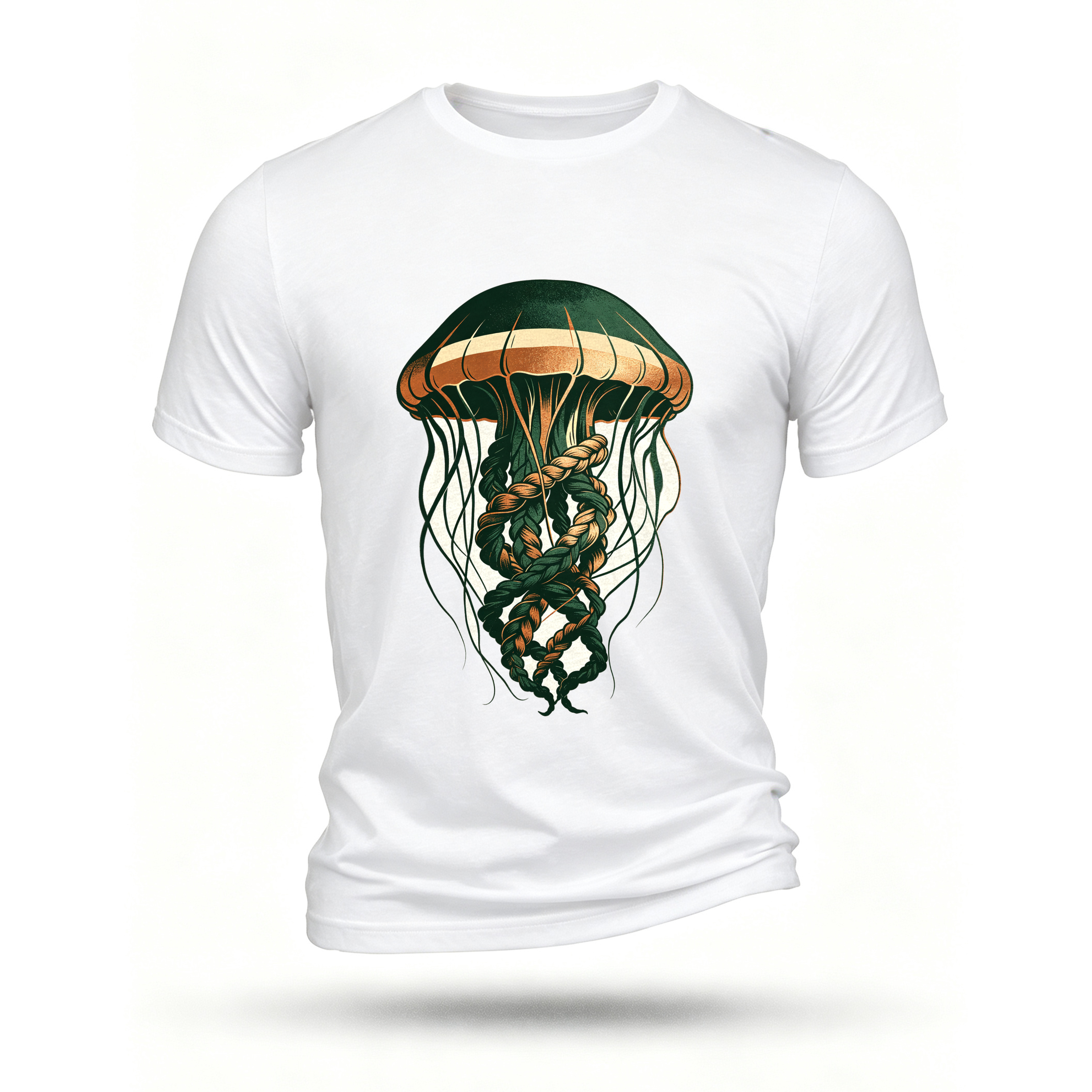White T-shirt, front print