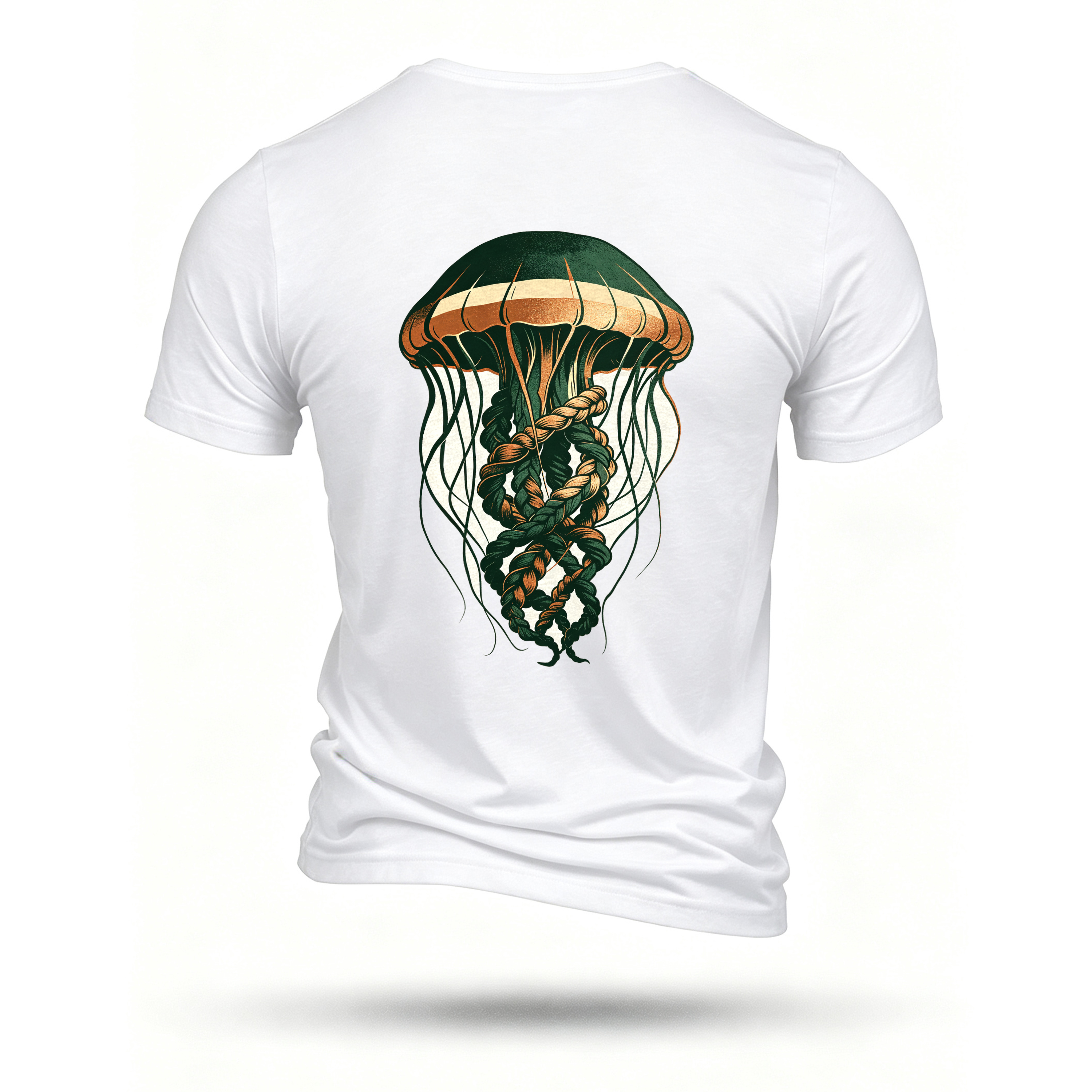 White T-shirt, back print