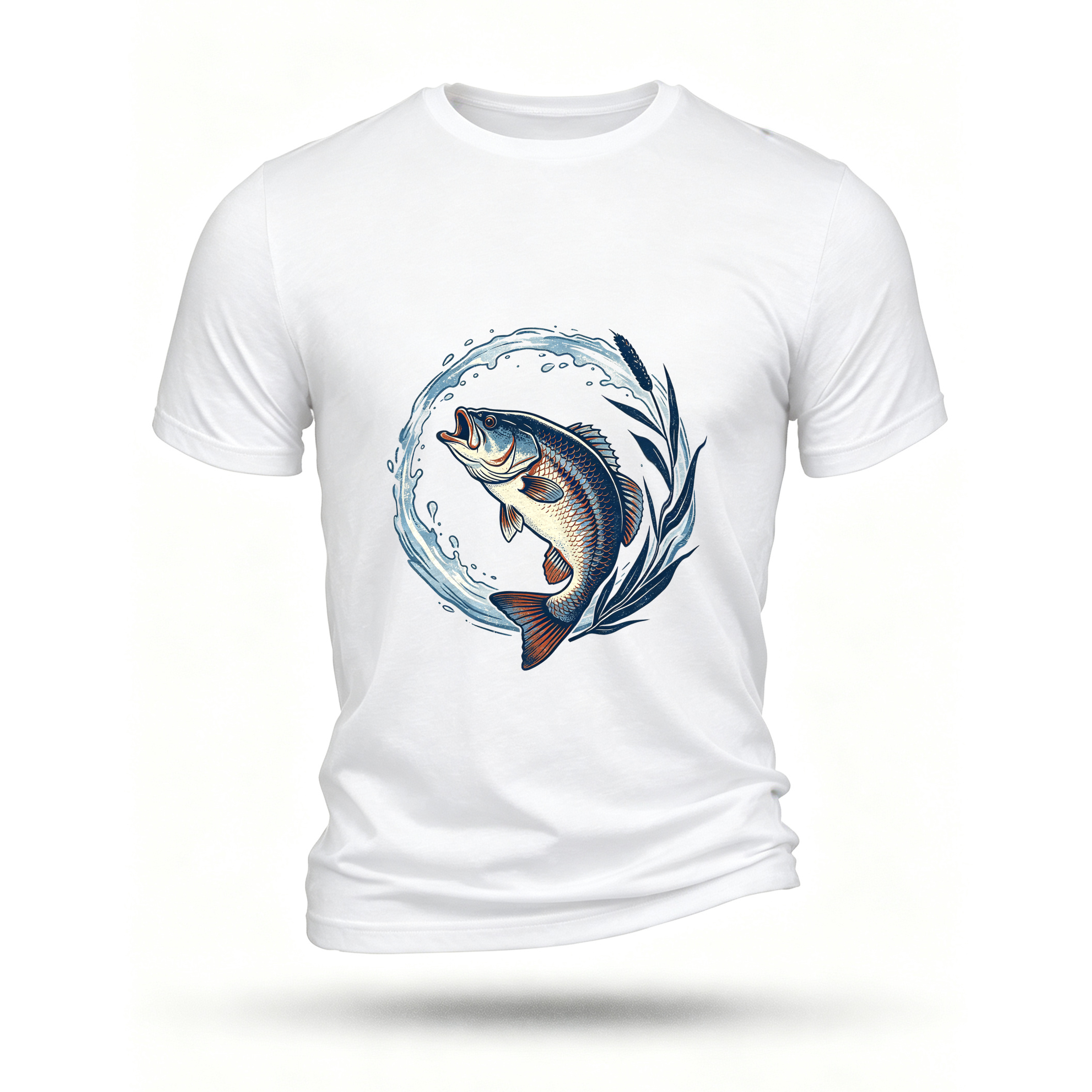 White T-shirt, front print