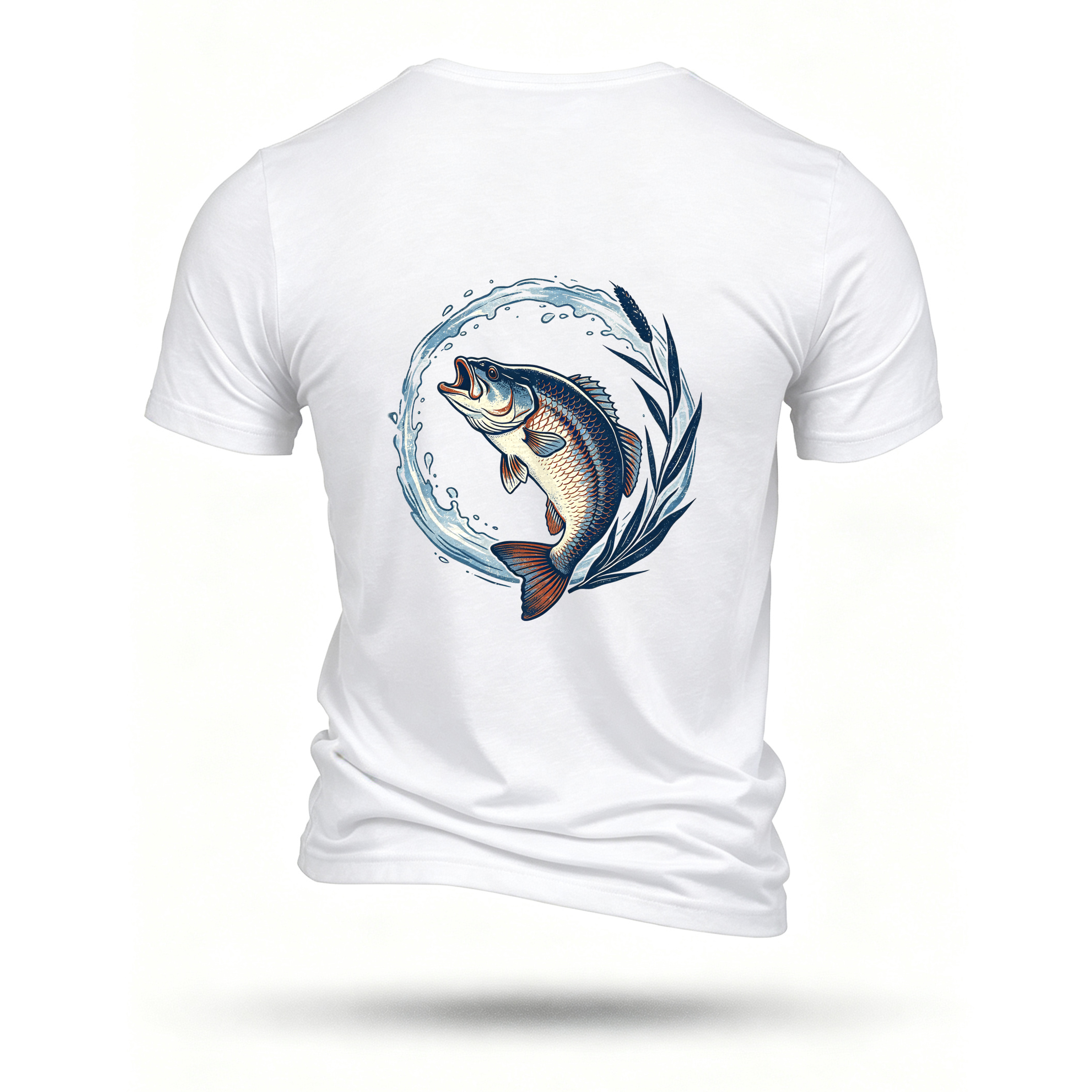 White T-shirt, back print