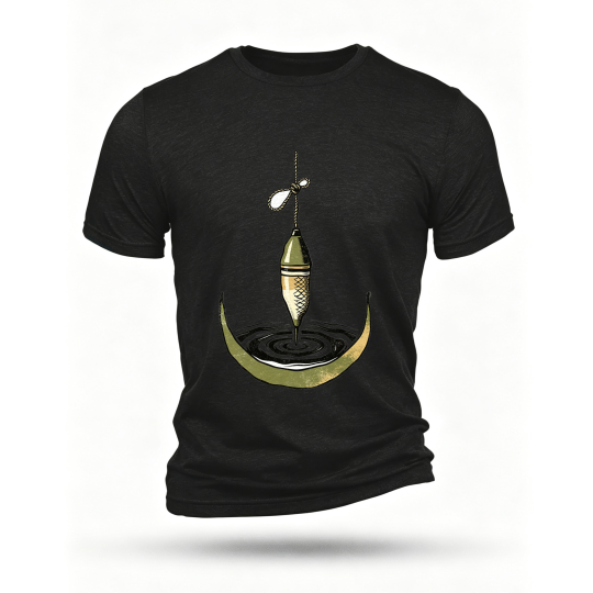 Black T-shirt, front print