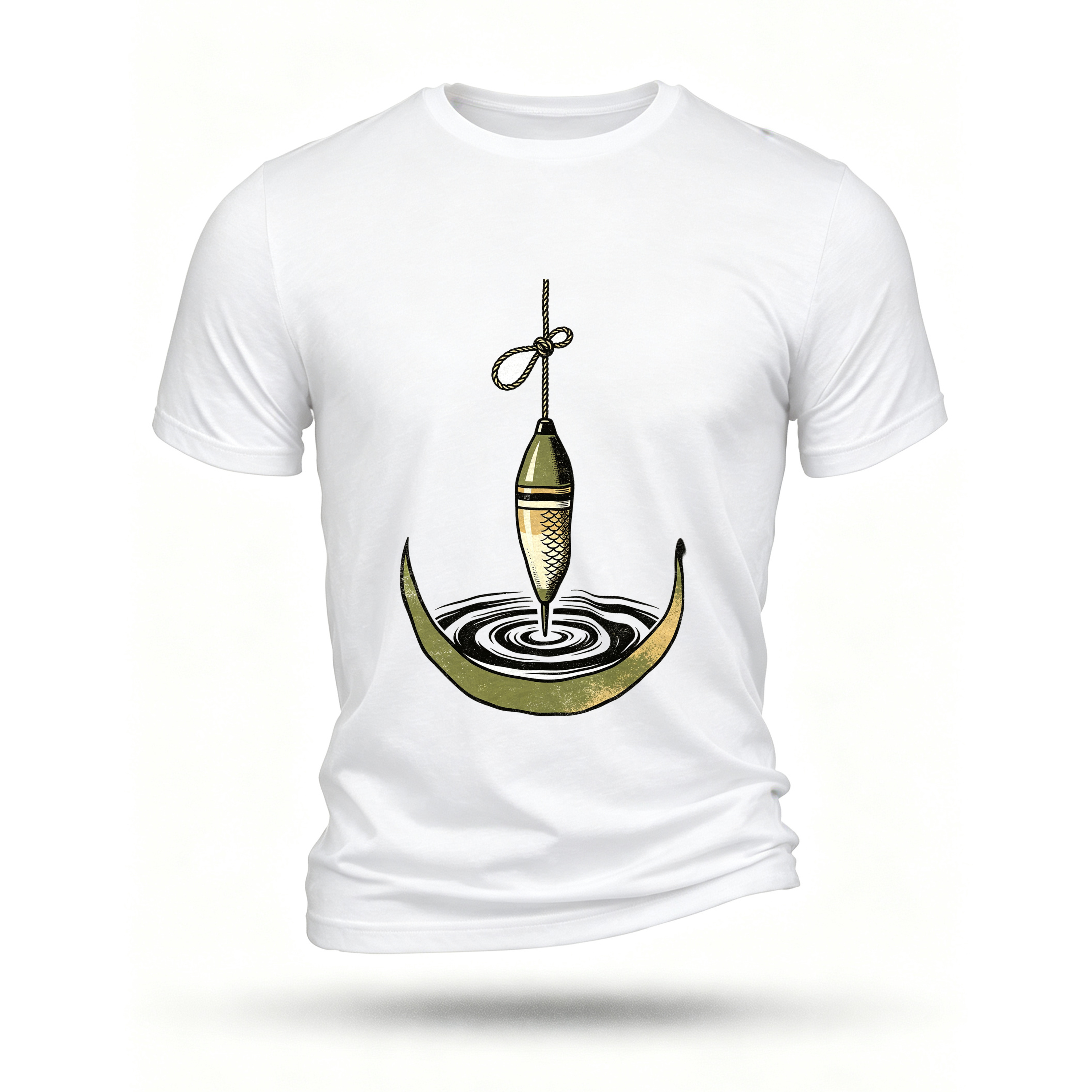 White T-shirt, front print