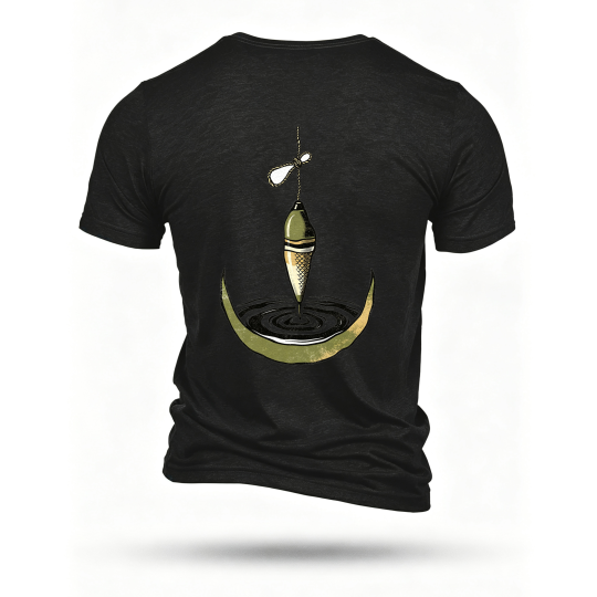 Black T-shirt, back print