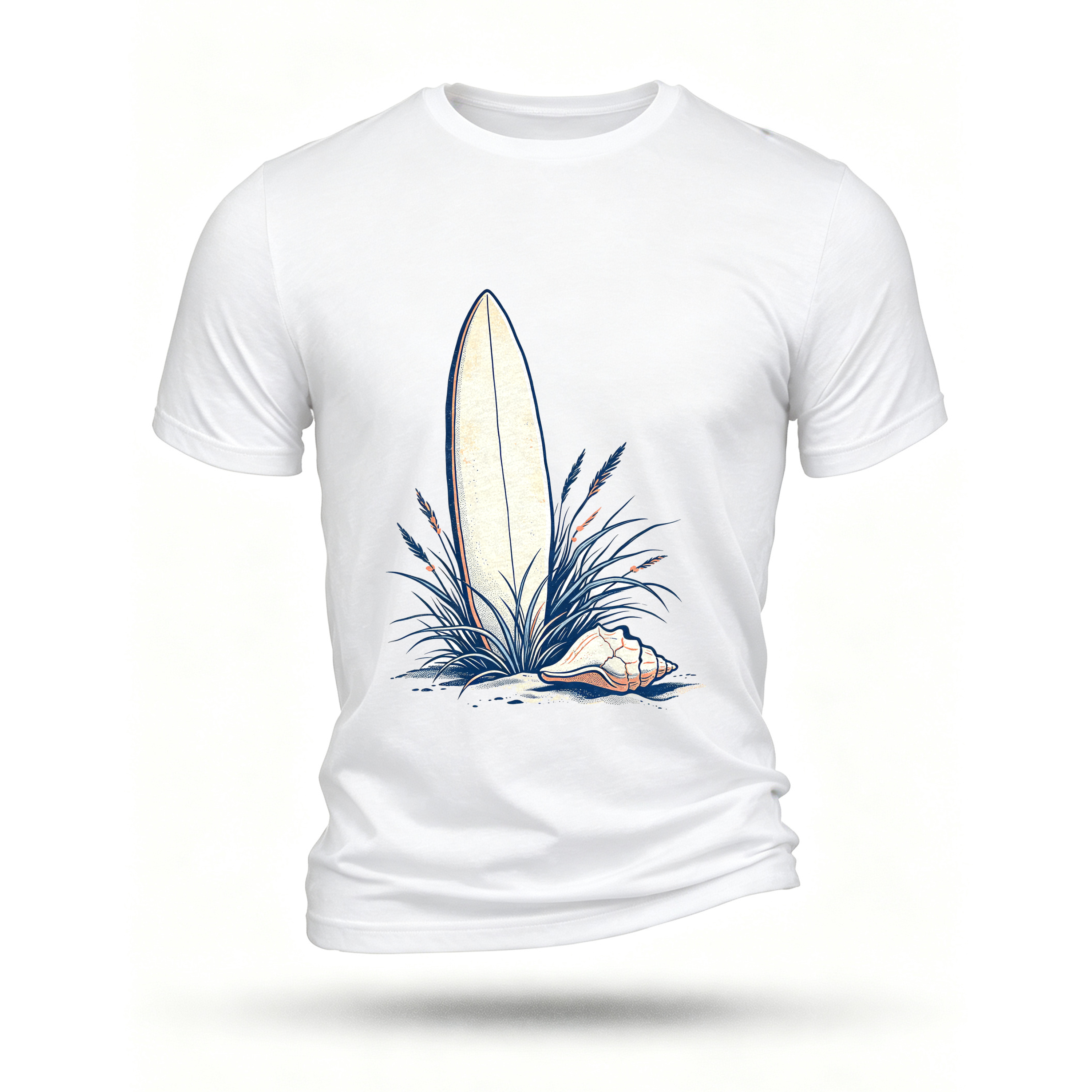 White T-shirt, front print