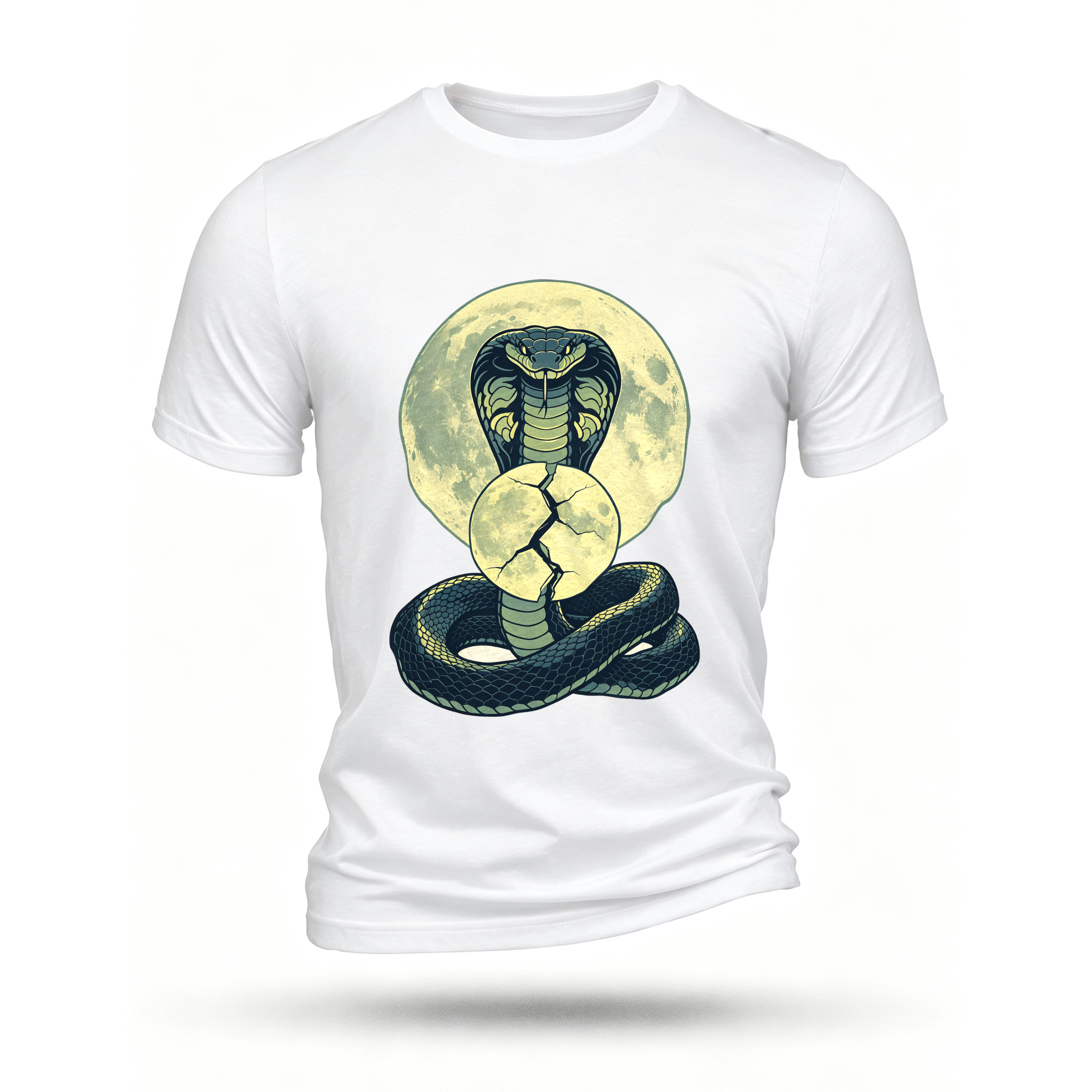 White T-shirt, front print