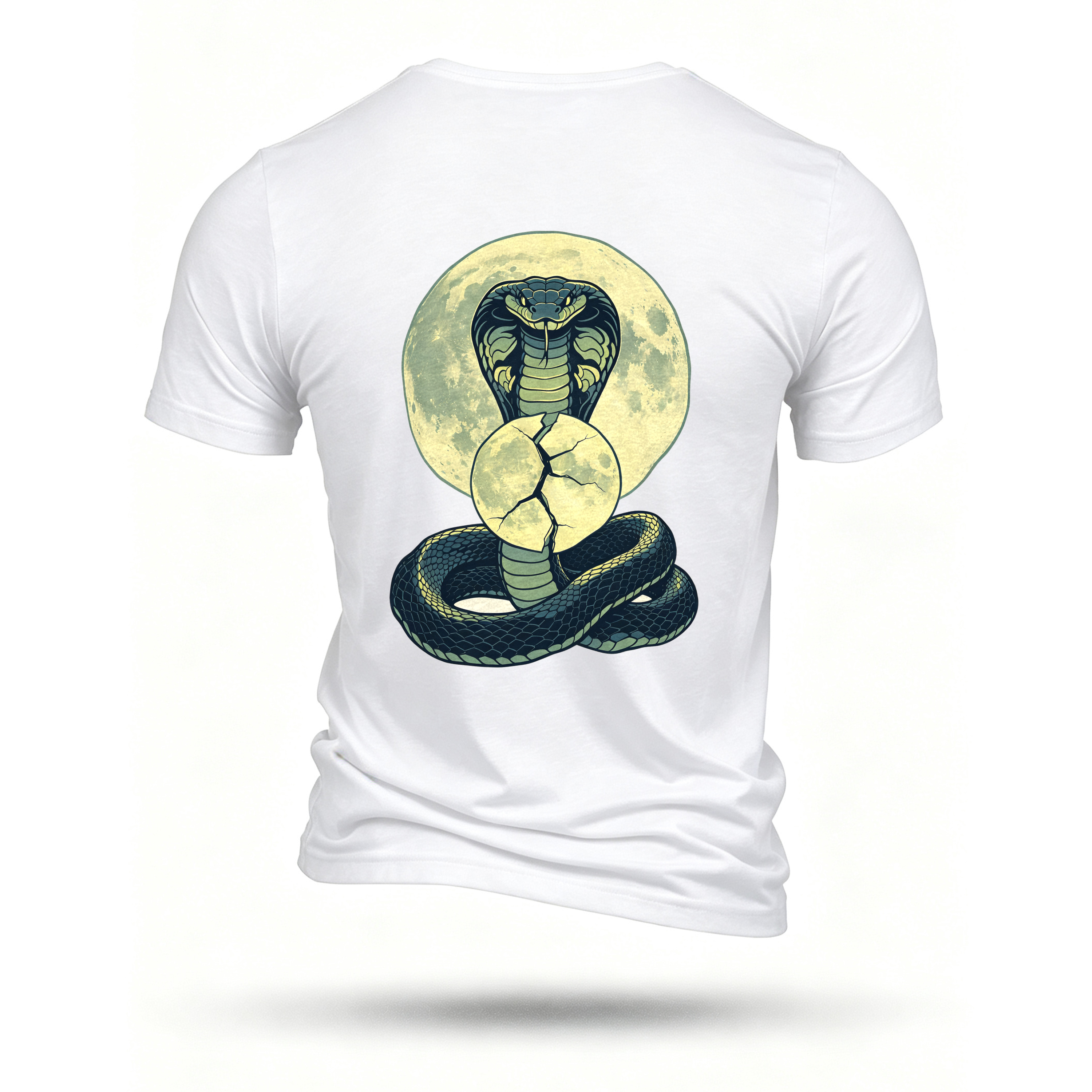 White T-shirt, back print