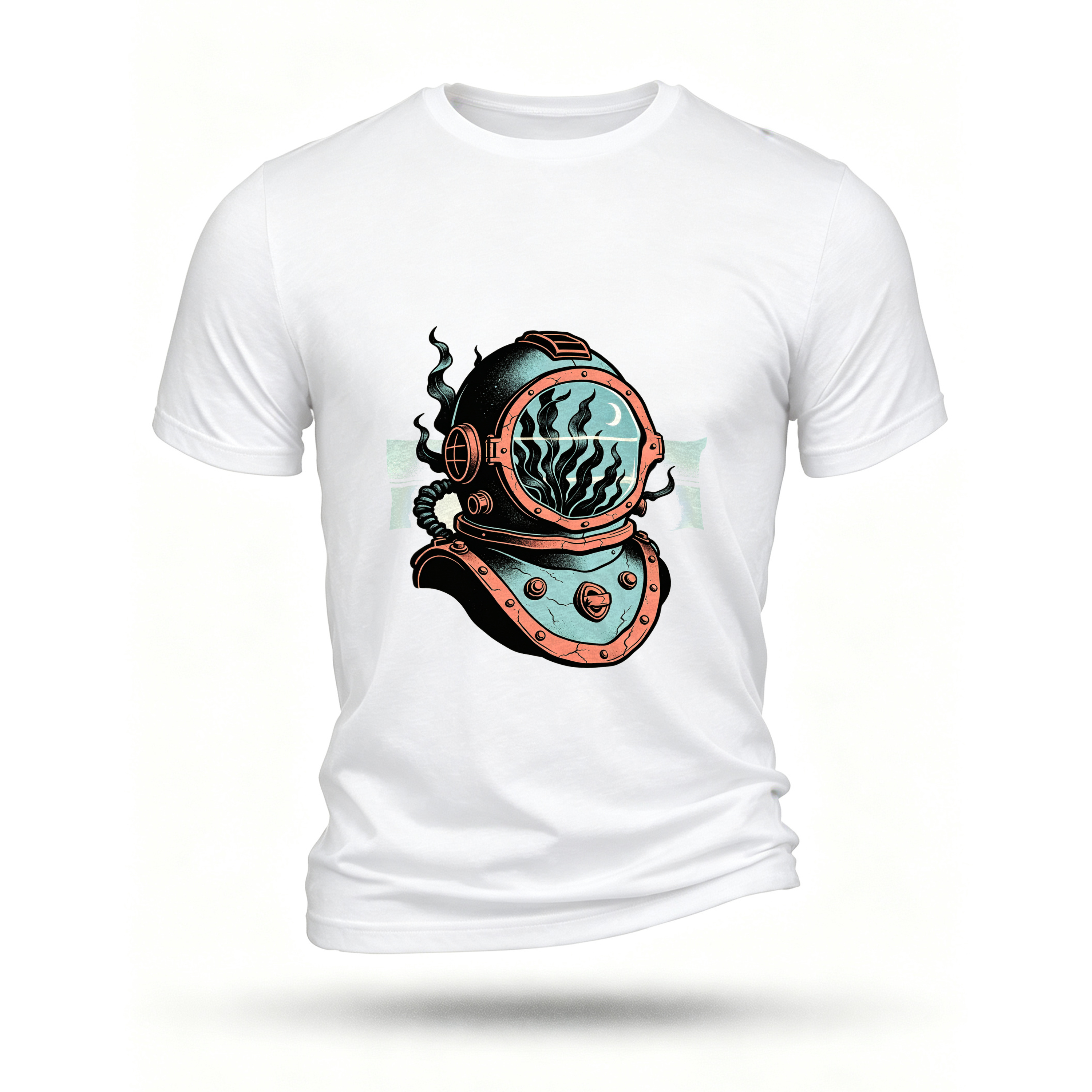 White T-shirt, front print