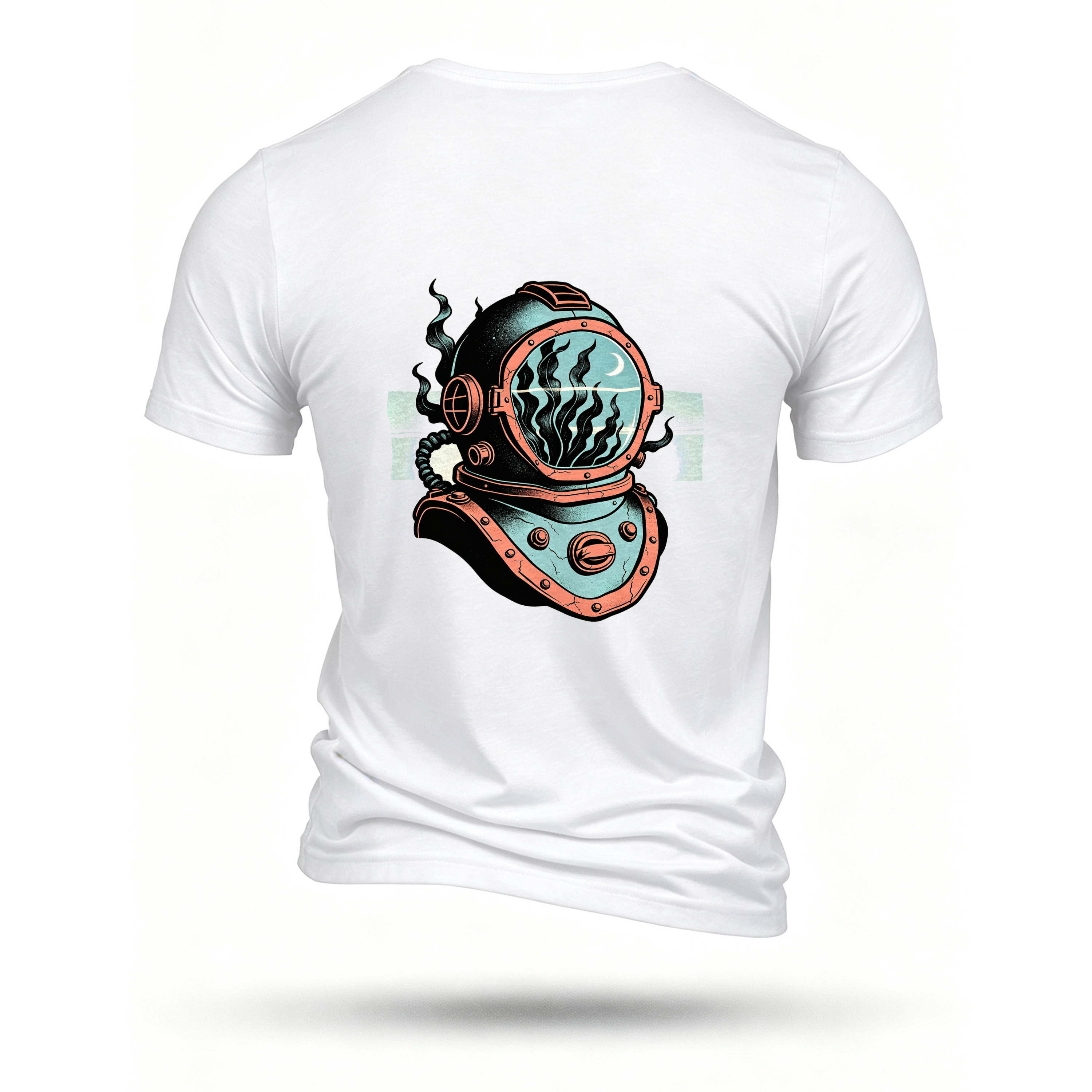White T-shirt, back print