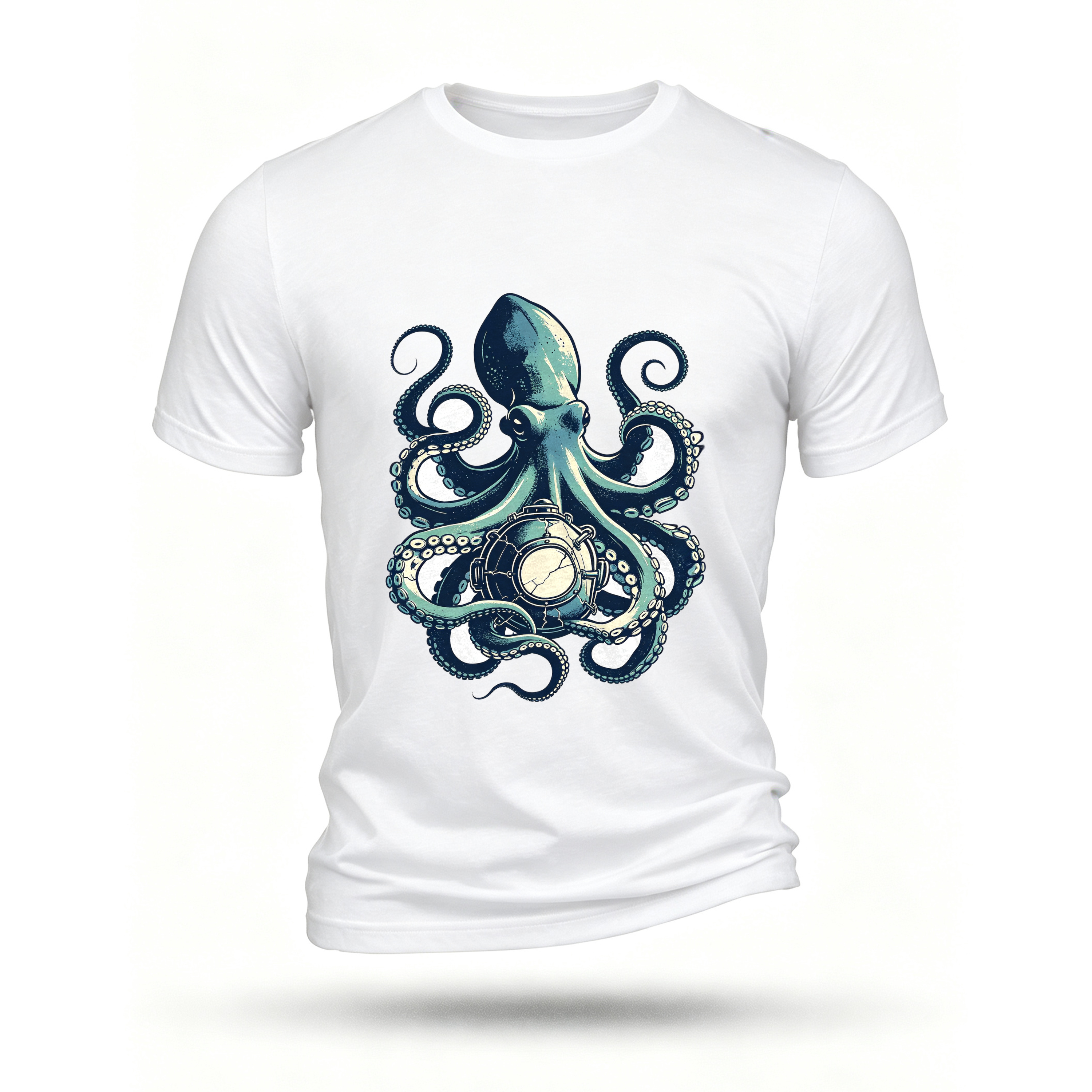 White T-shirt, front print