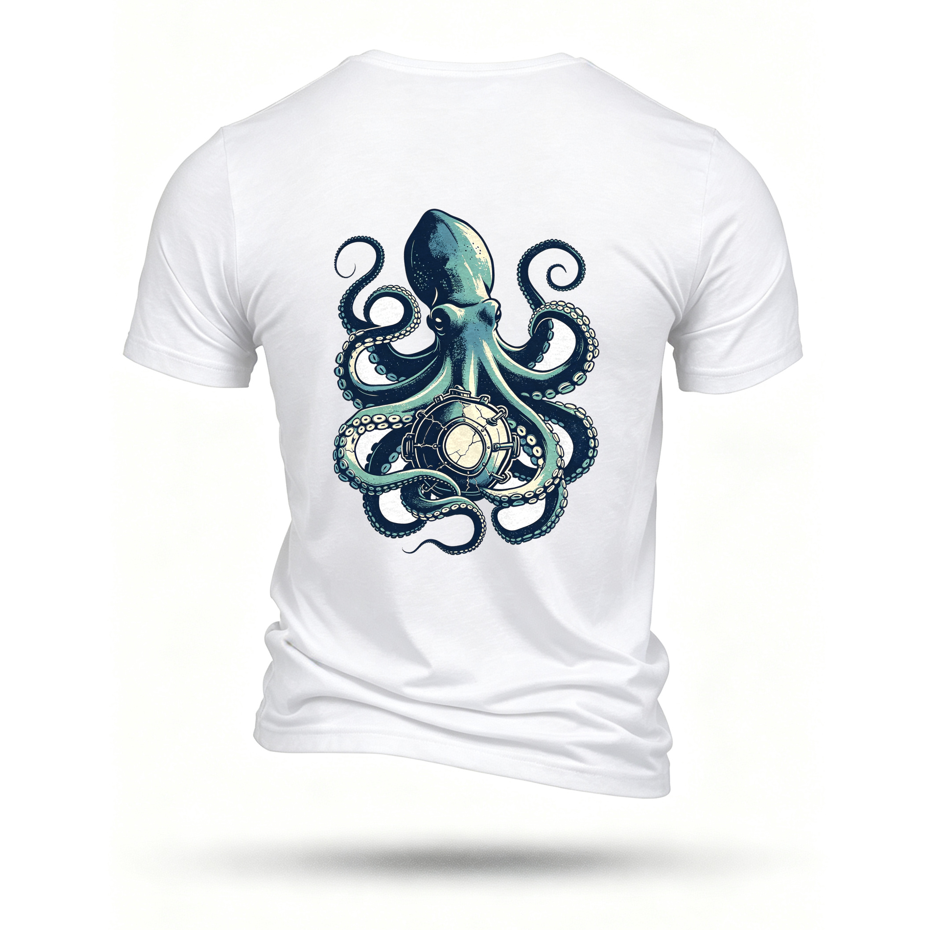 White T-shirt, back print