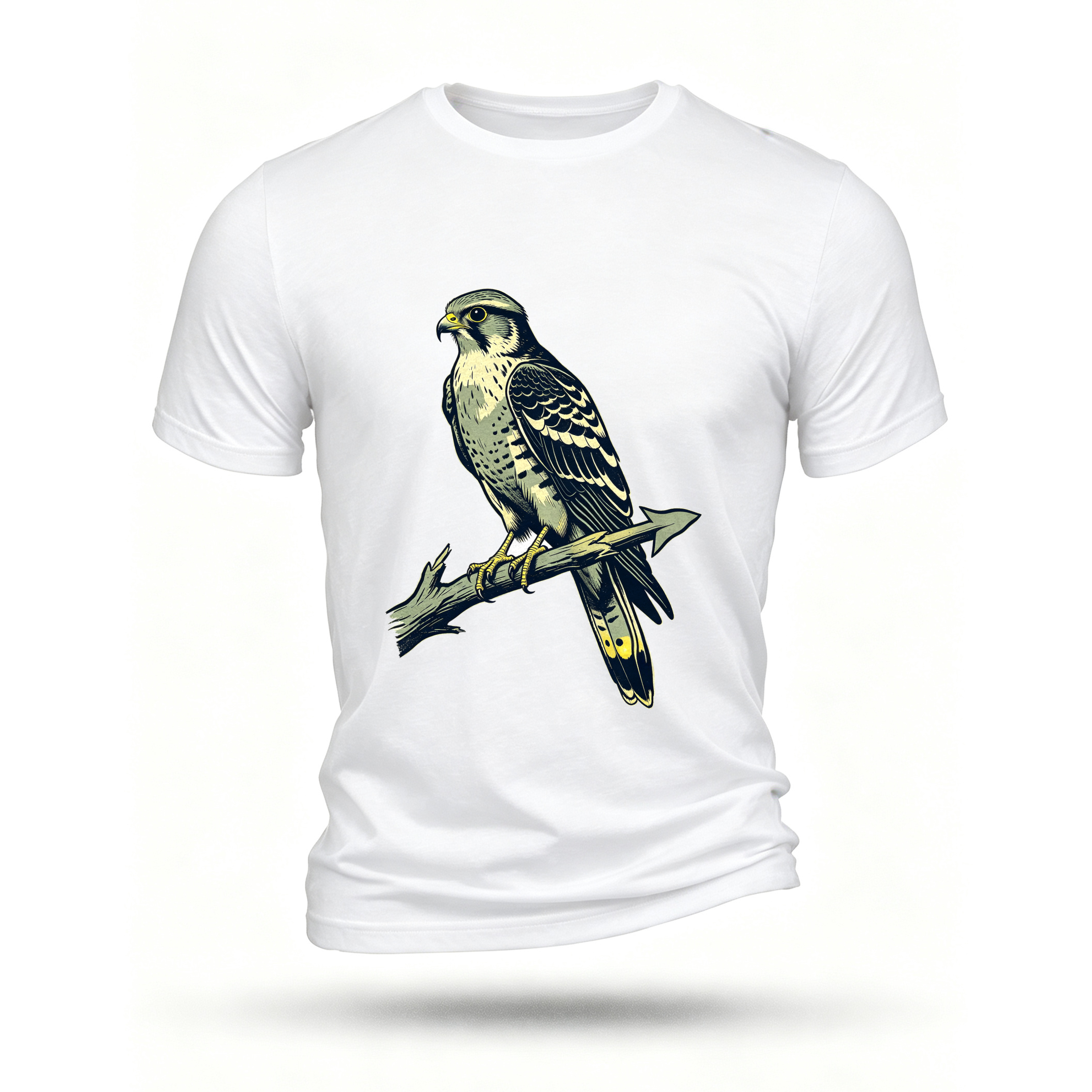 White T-shirt, front print