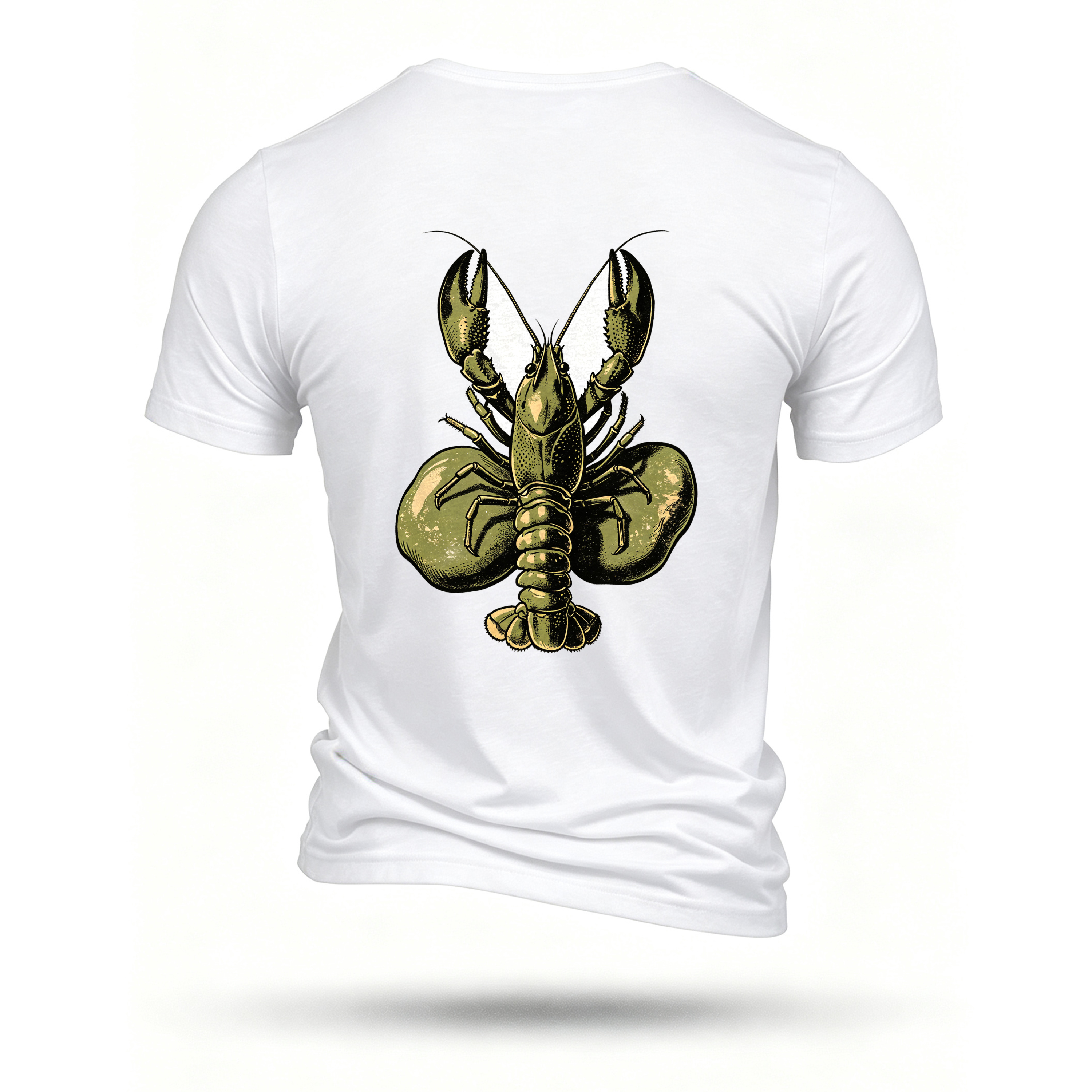 White T-shirt, back print