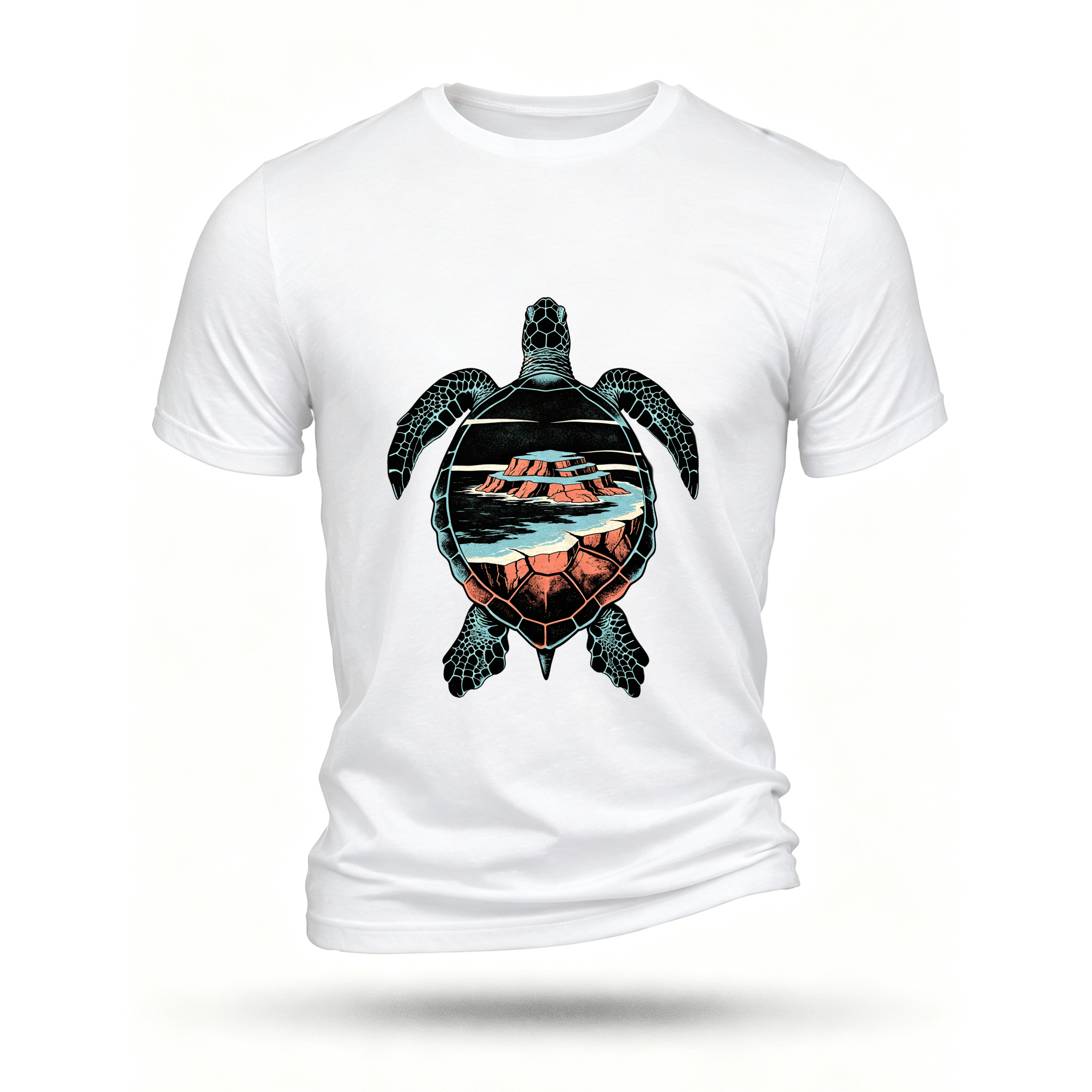 White T-shirt, front print