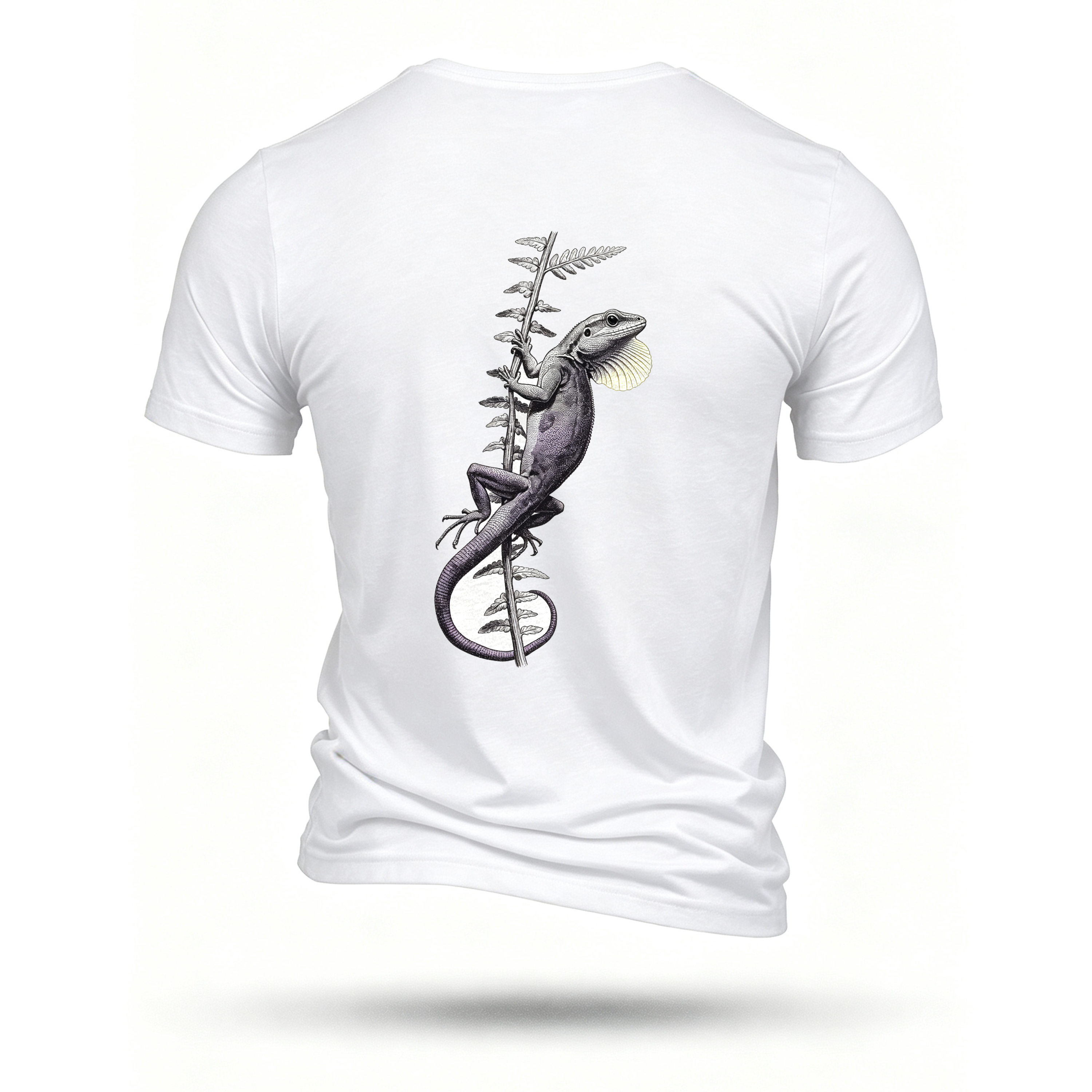 White T-shirt, back print
