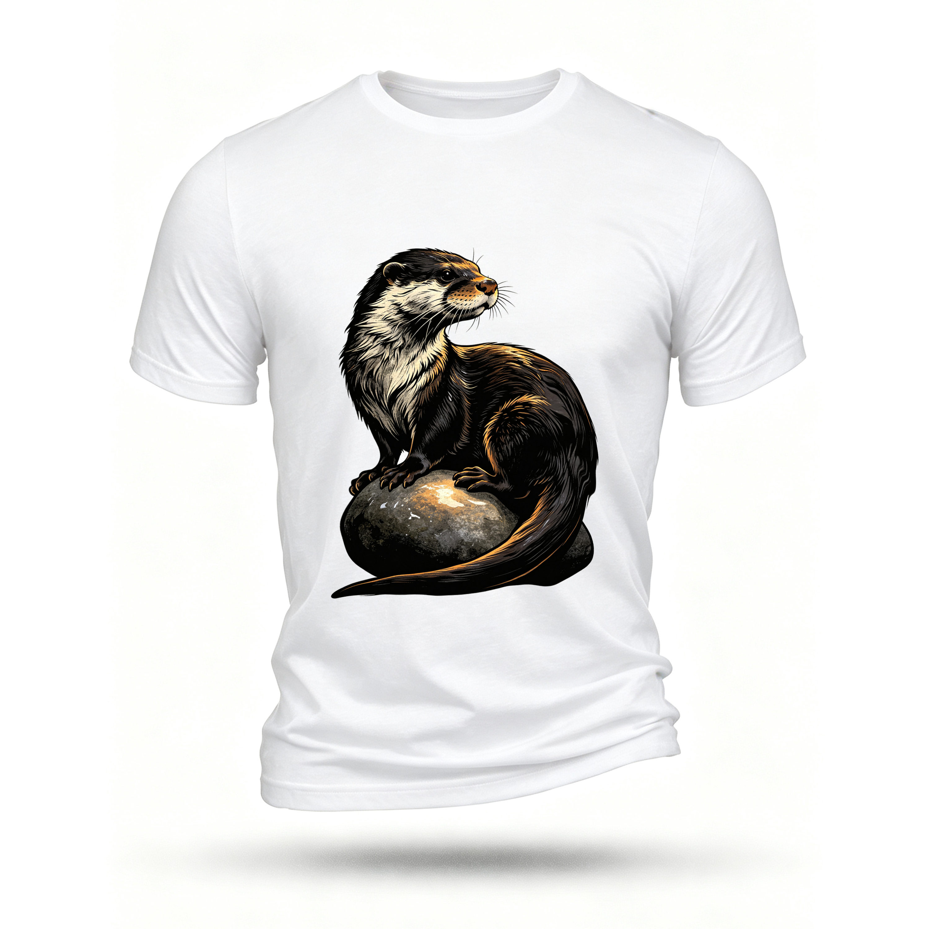 White T-shirt, front print
