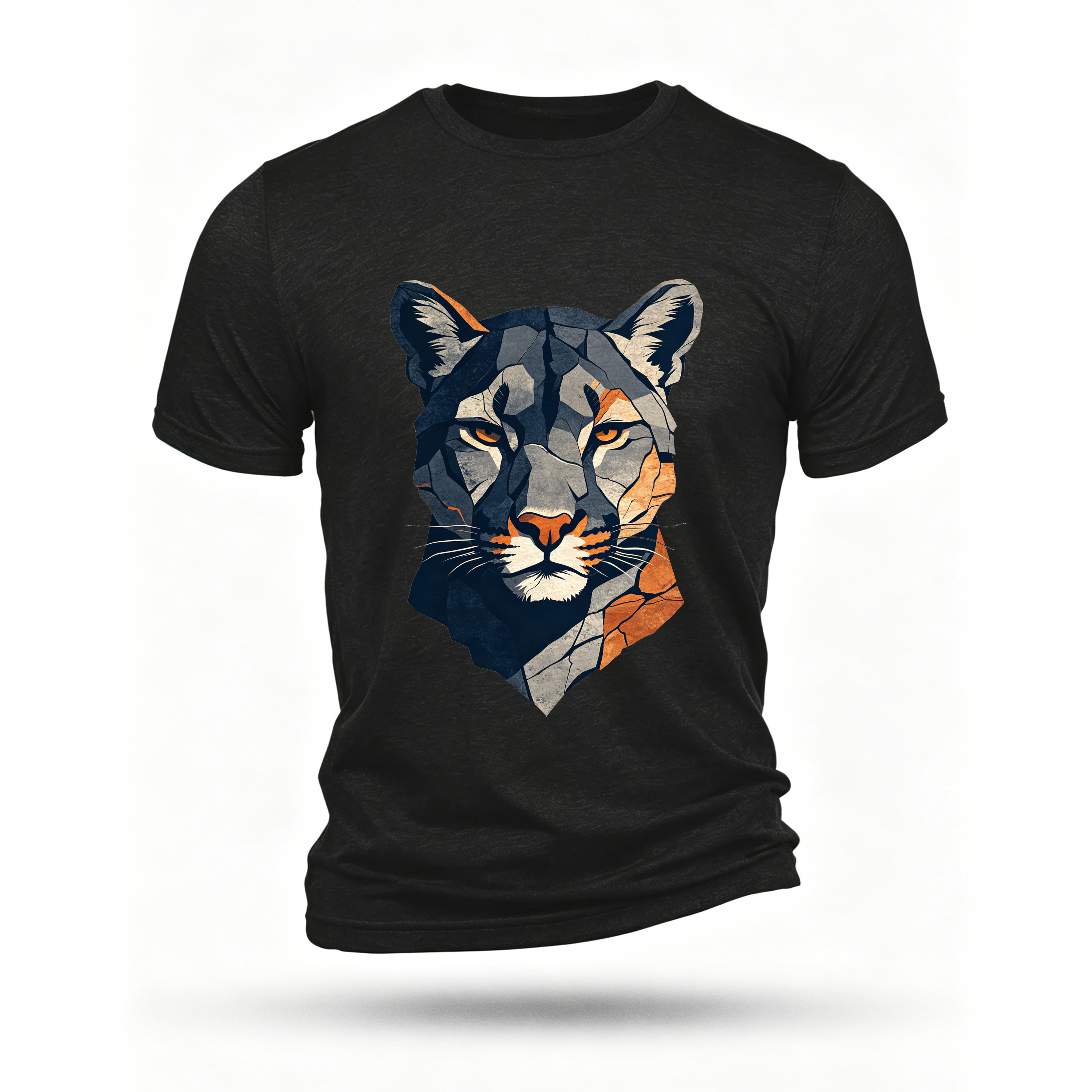 Black T-shirt, front print