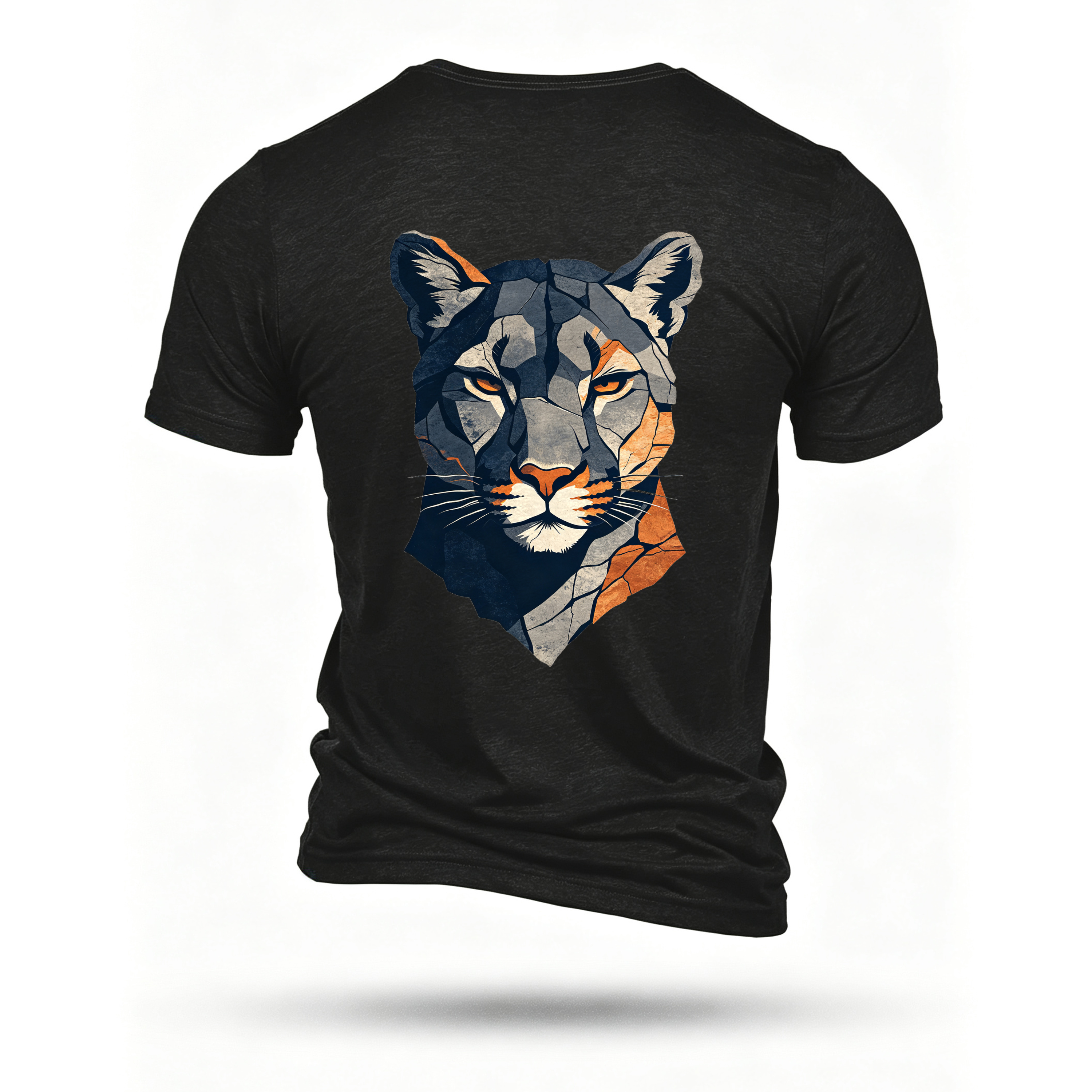 Black T-shirt, back print