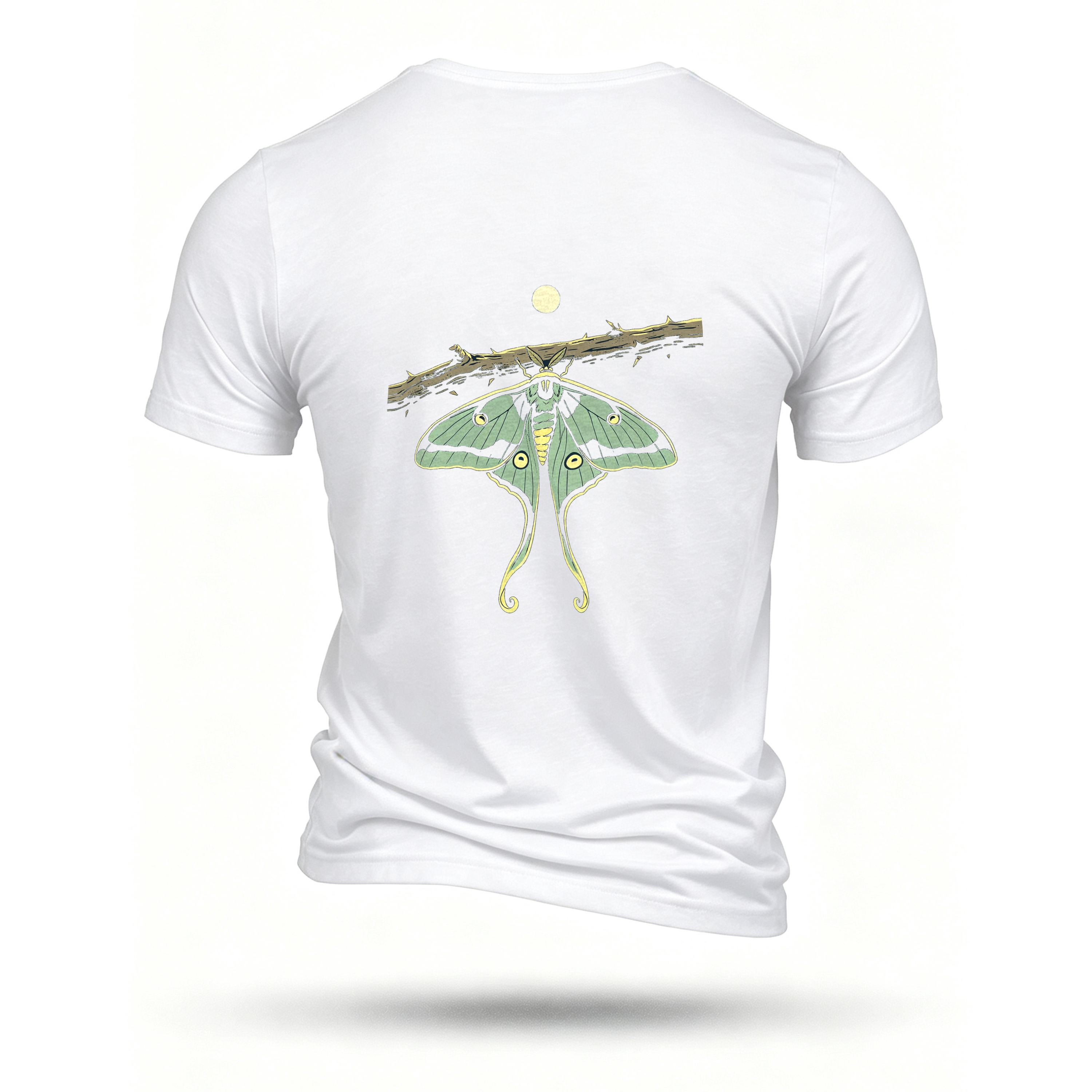 White T-shirt, back print