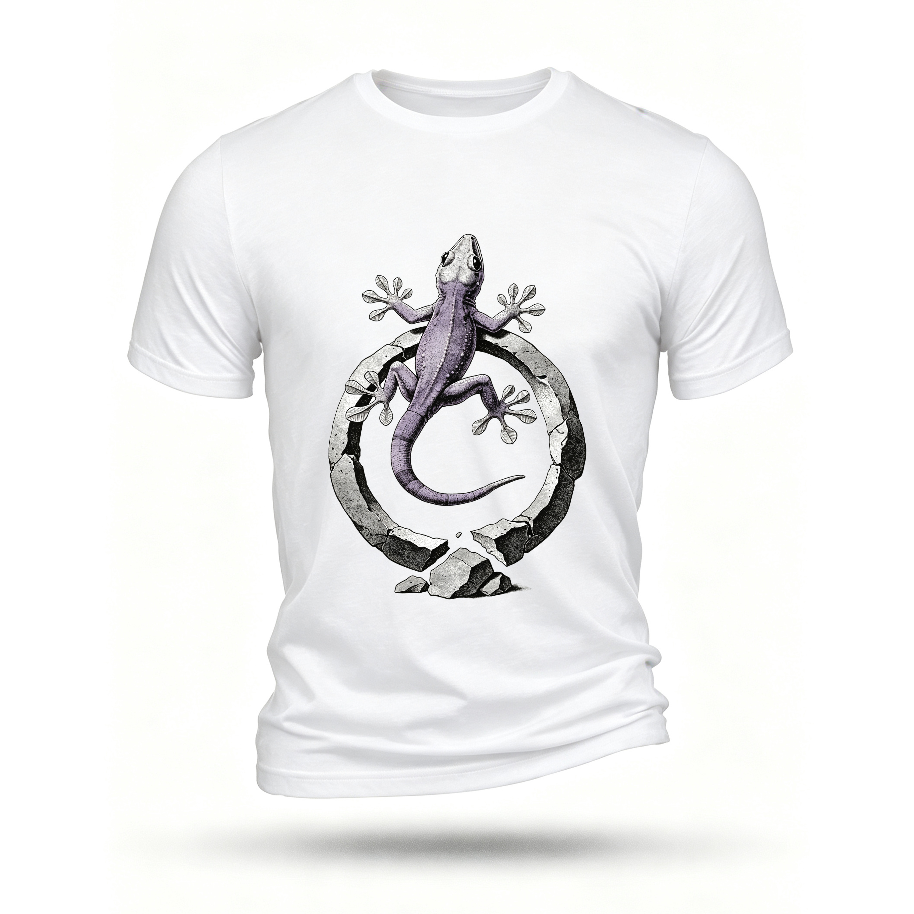 White T-shirt, front print