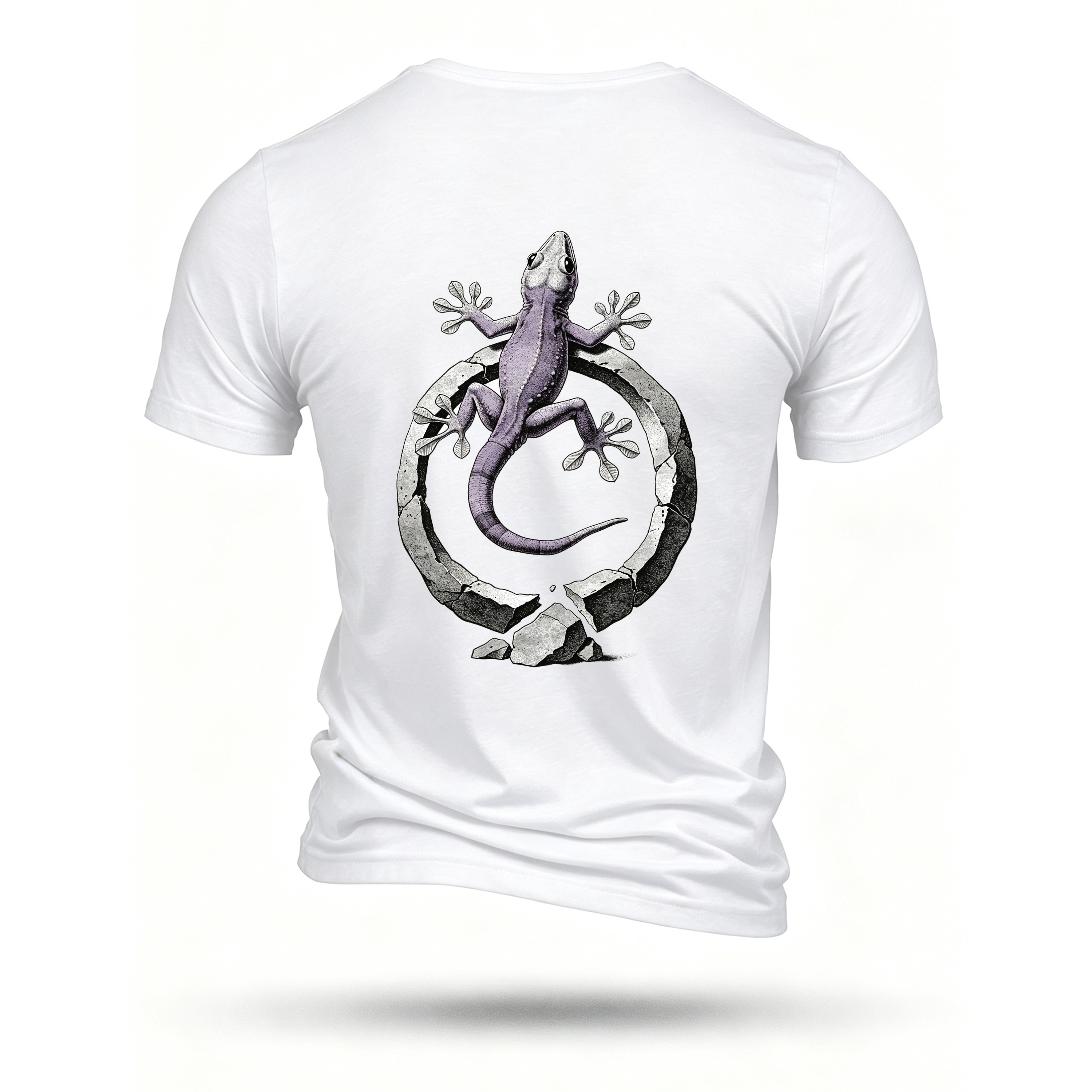 White T-shirt, back print