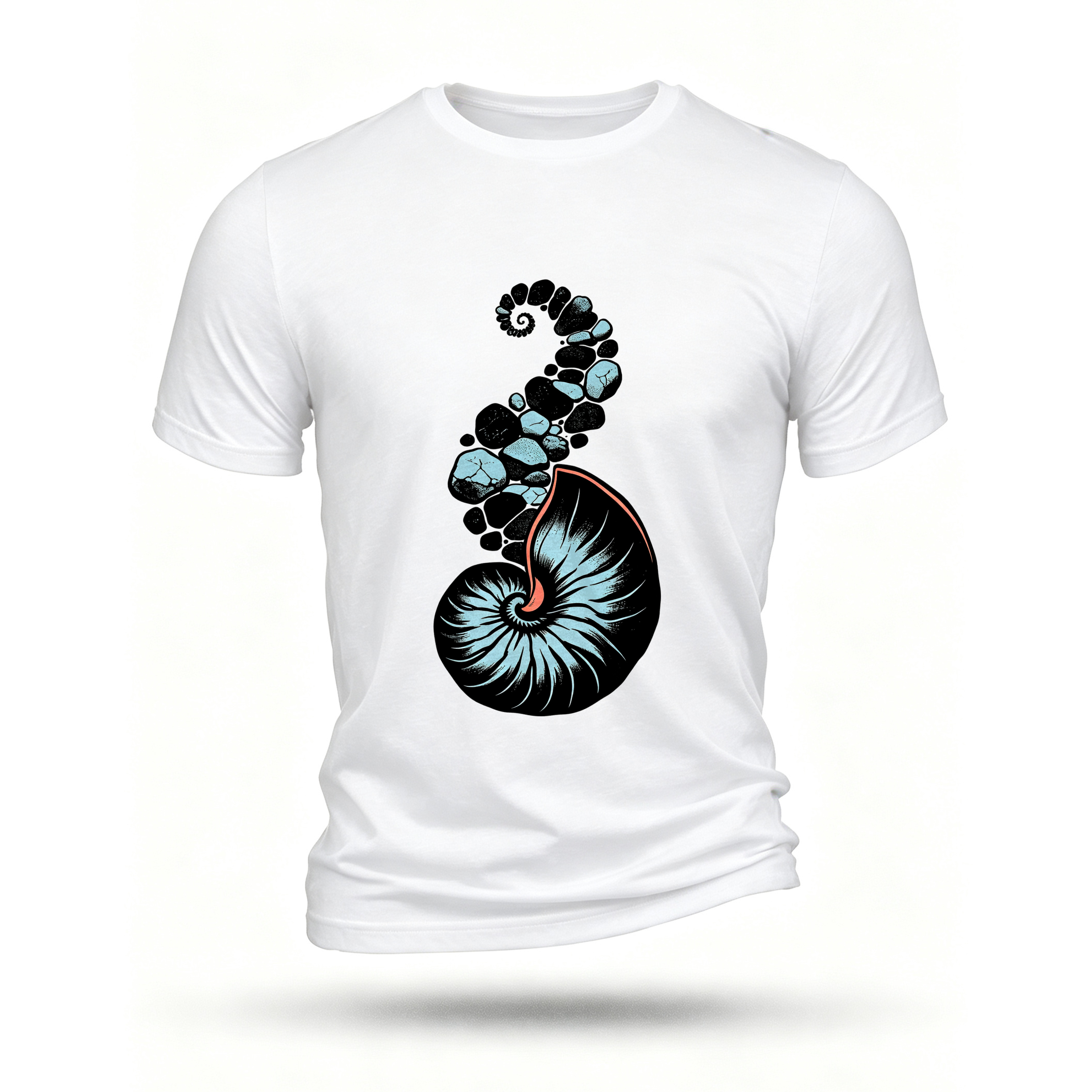 White T-shirt, front print