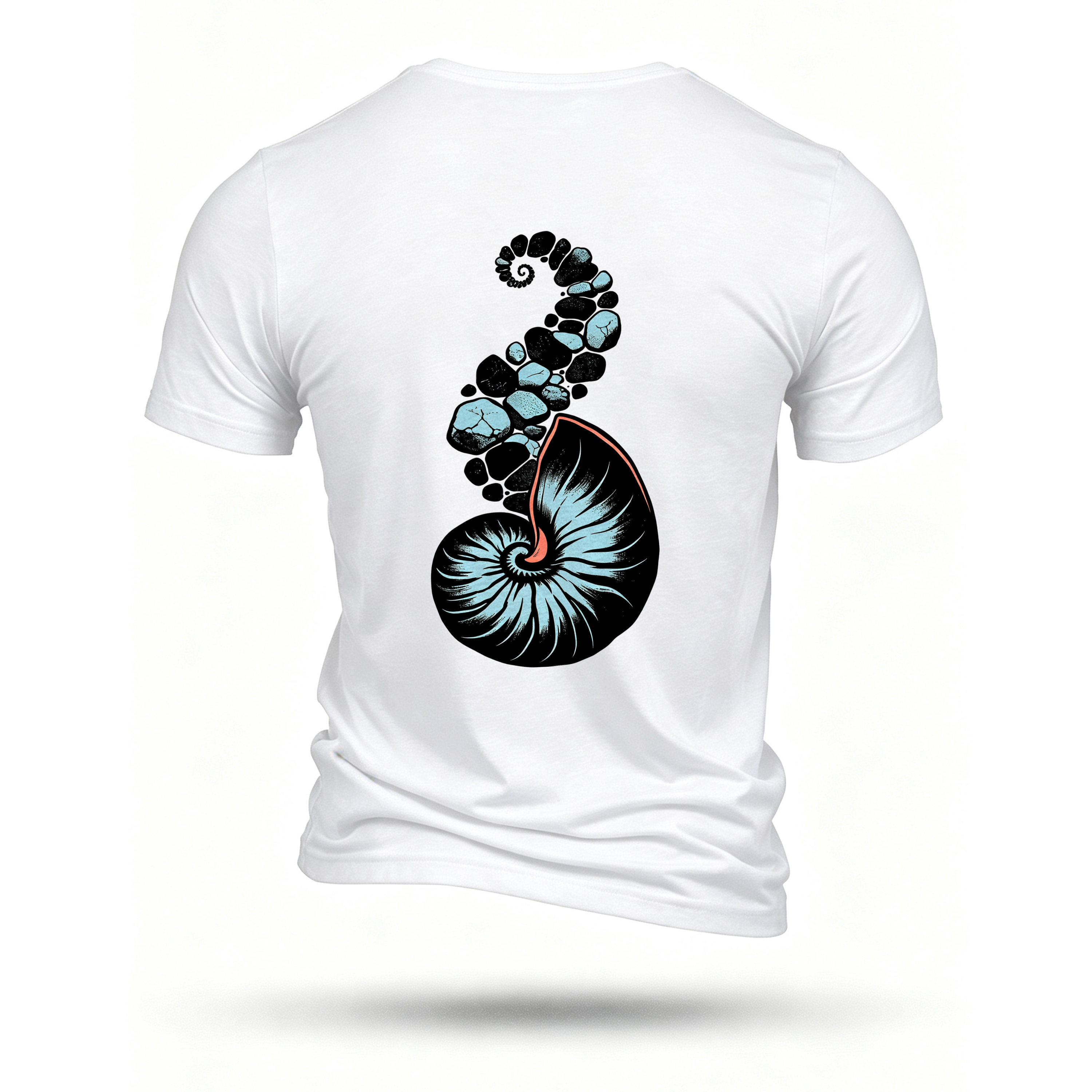 White T-shirt, back print