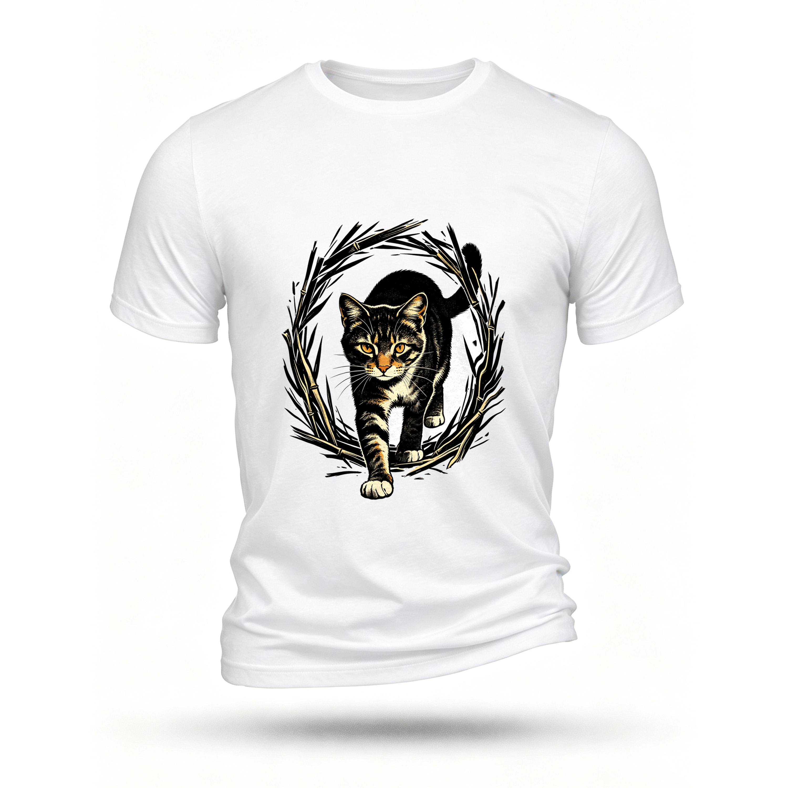White T-shirt, front print