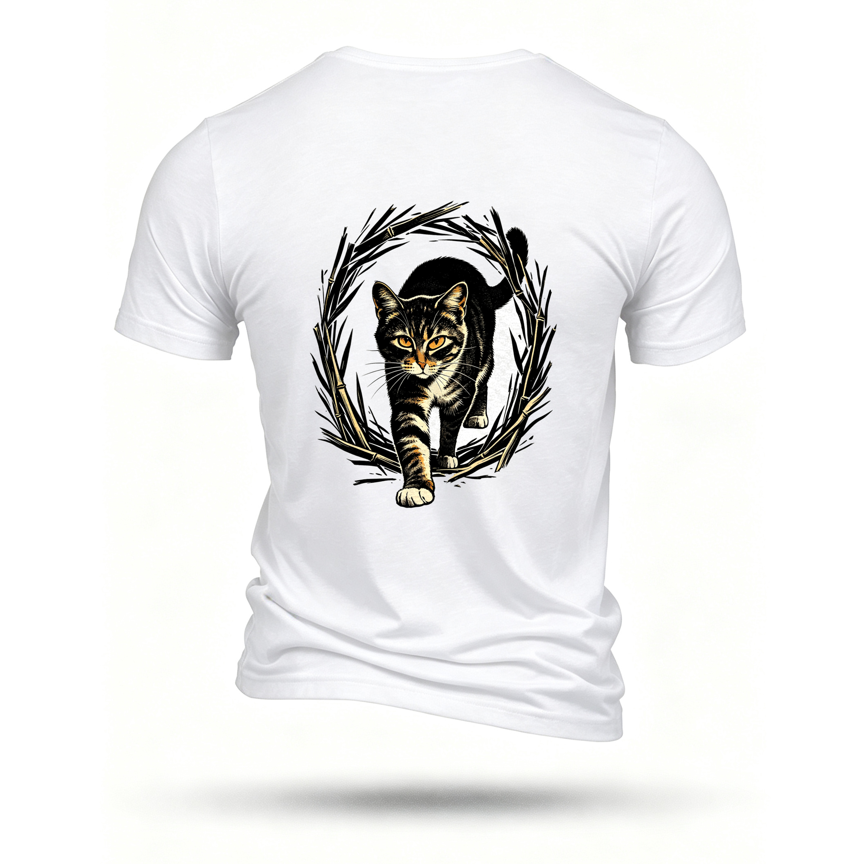 White T-shirt, back print