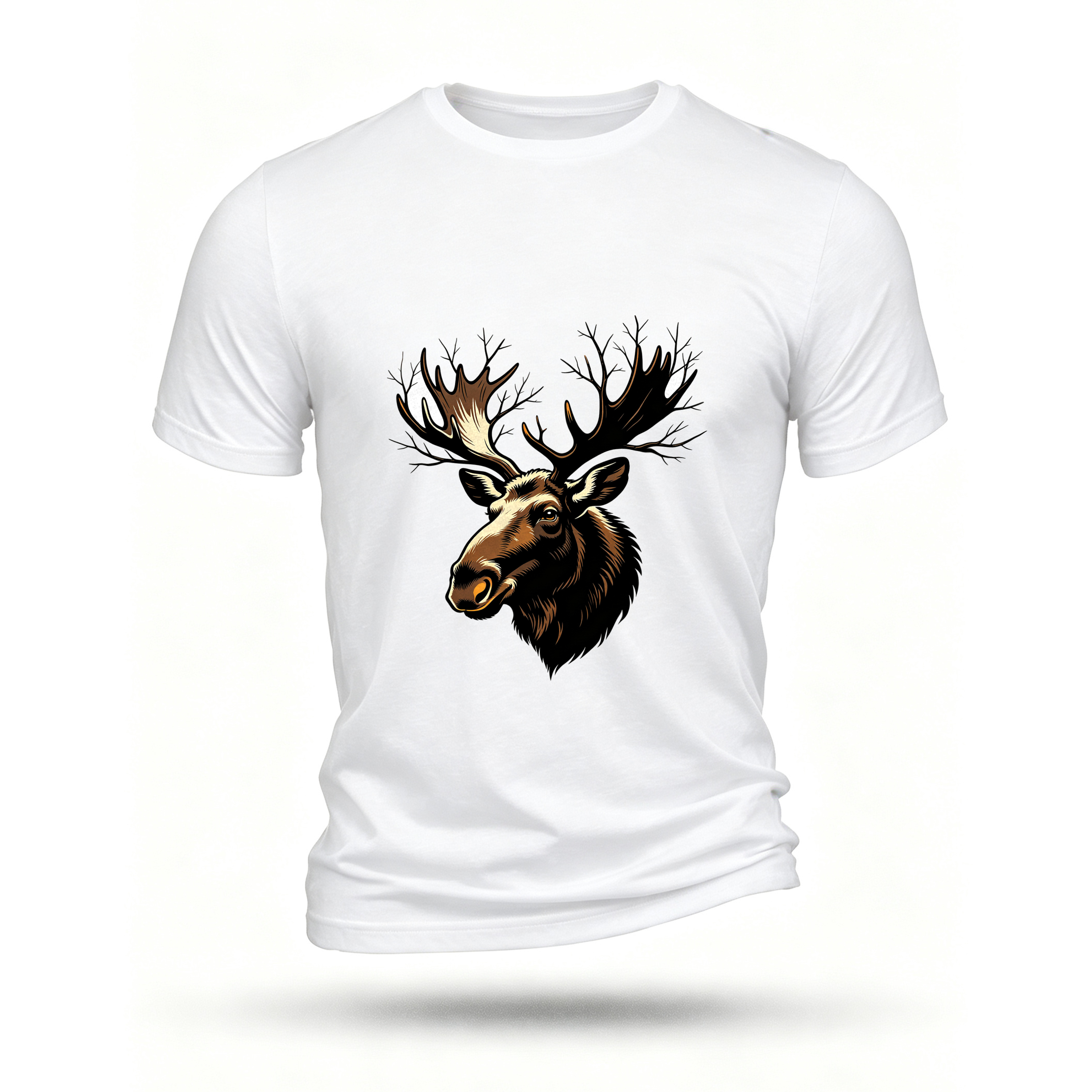 White T-shirt, front print