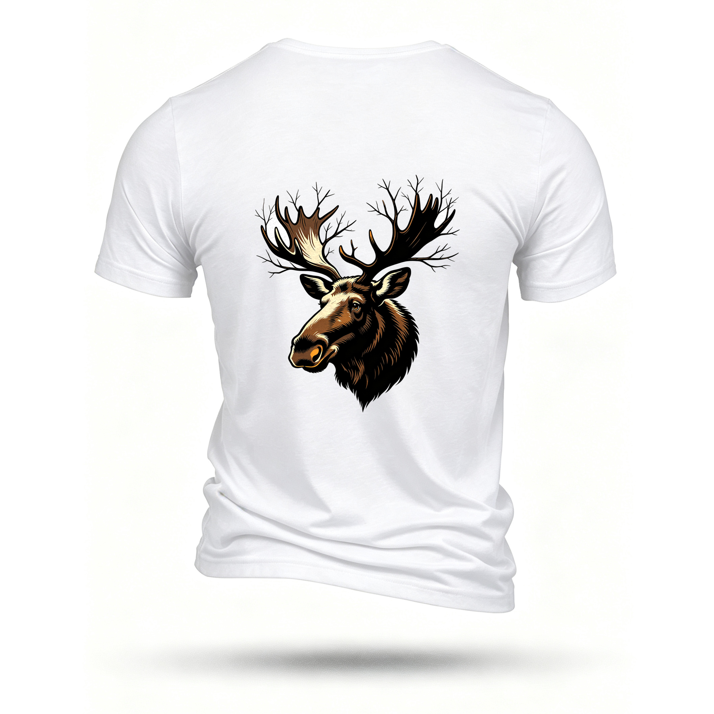 White T-shirt, back print