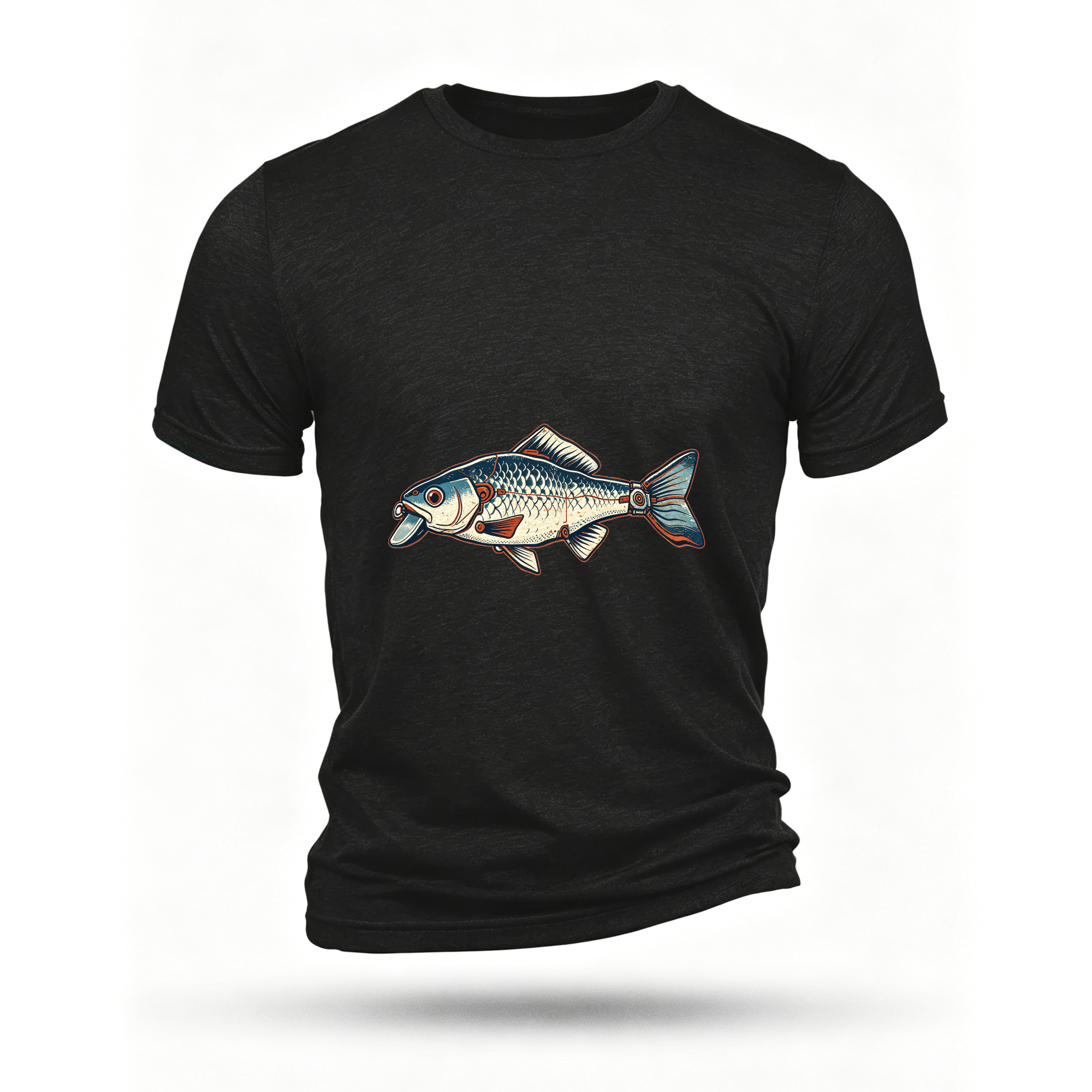 Black T-shirt, front print