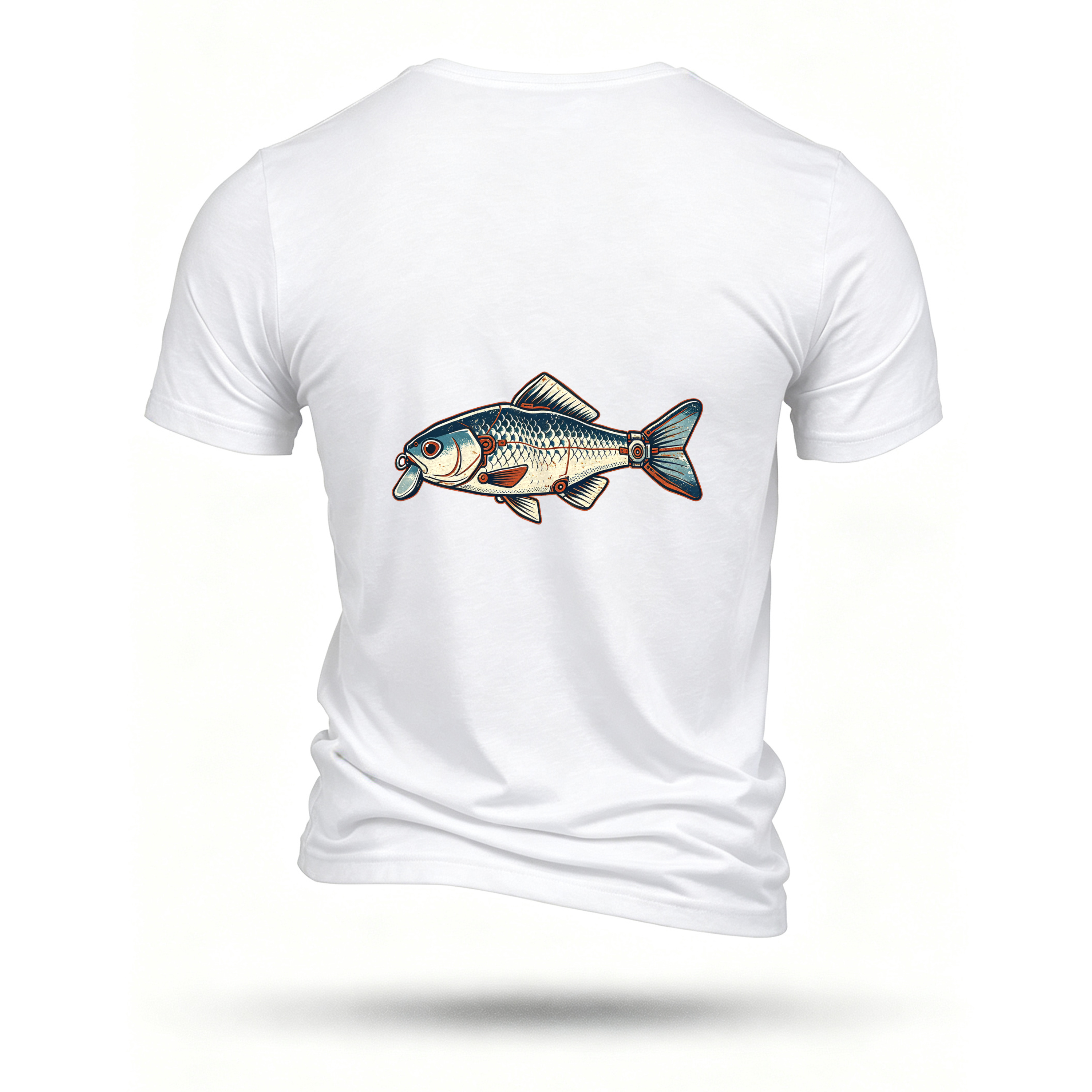 White T-shirt, back print
