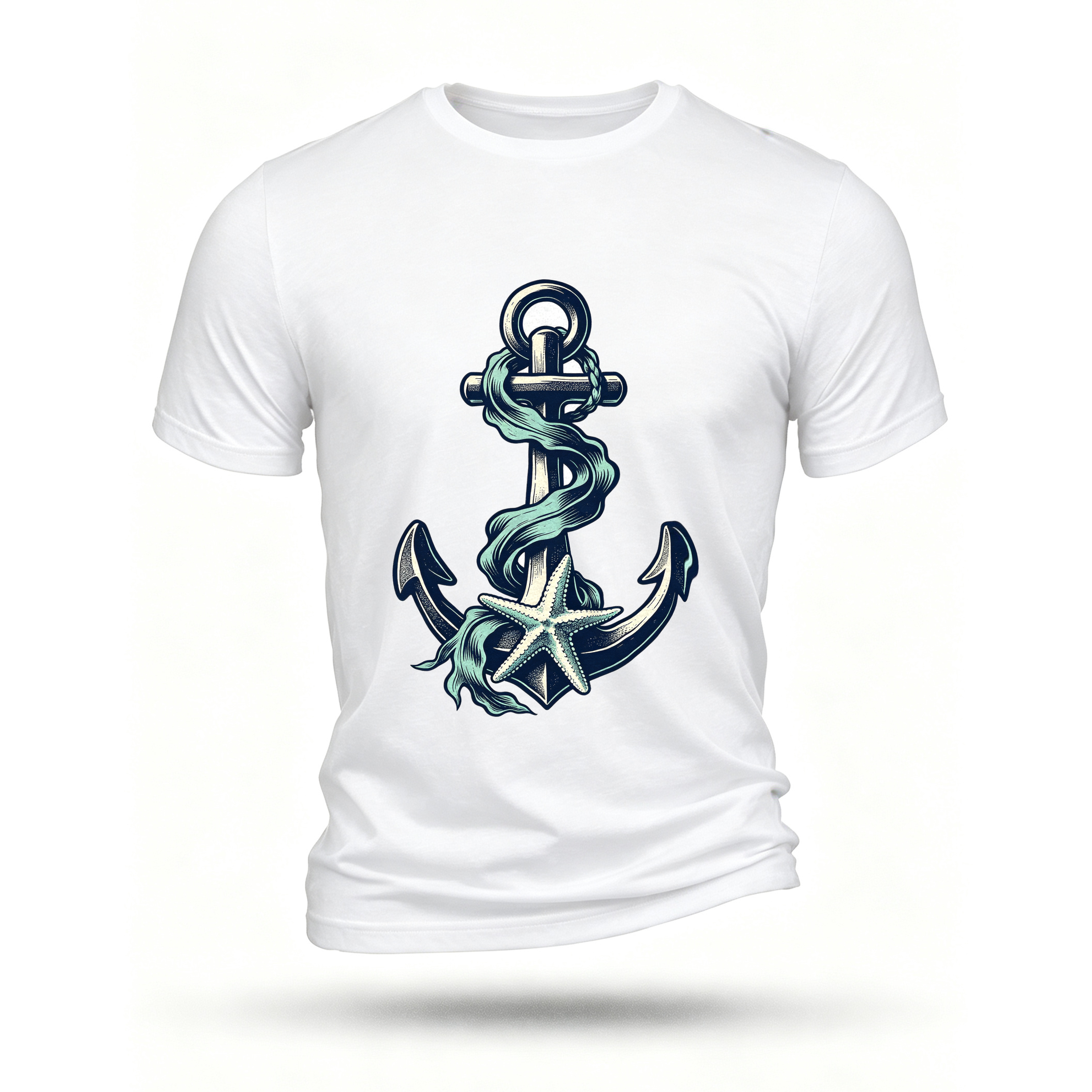 White T-shirt, front print