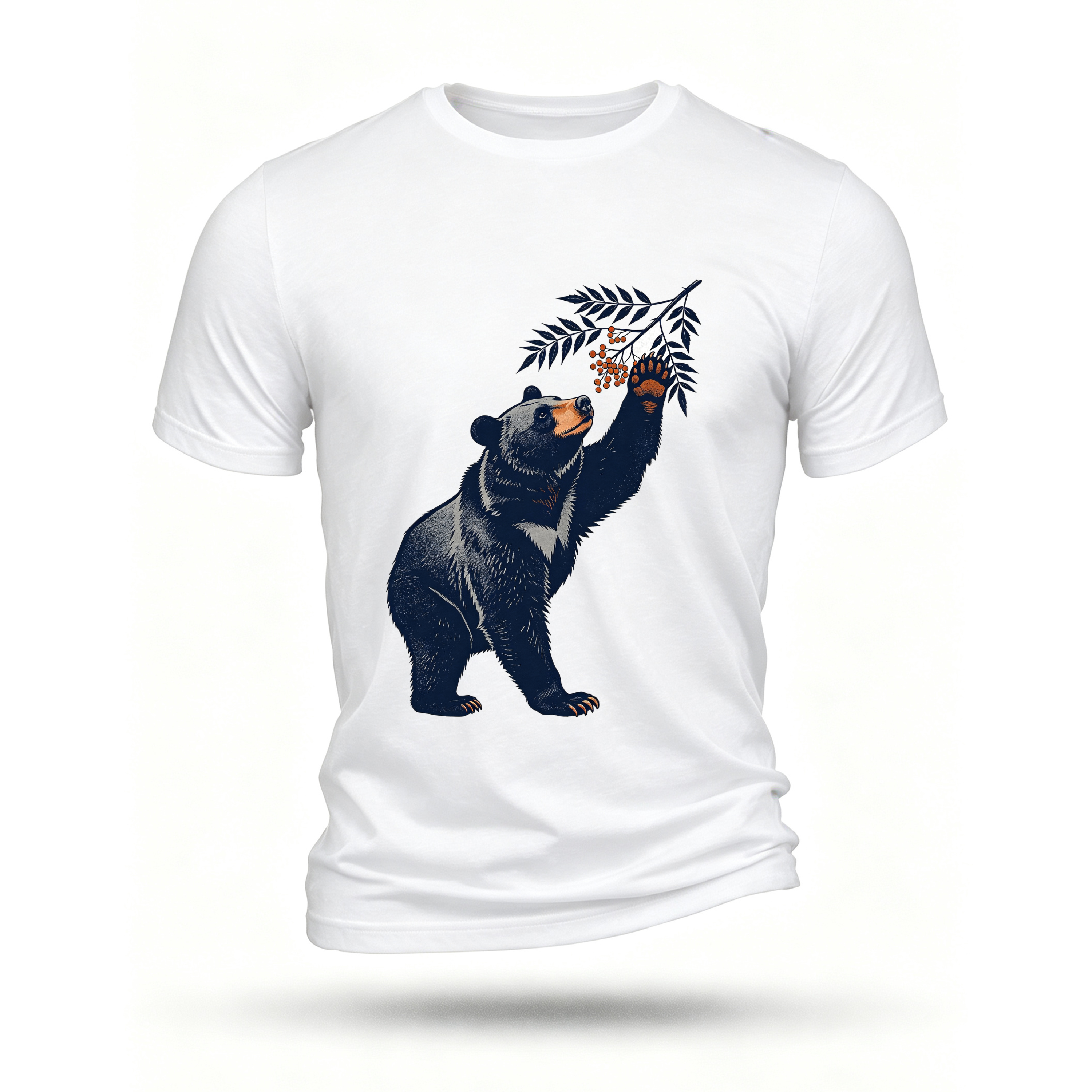 White T-shirt, front print
