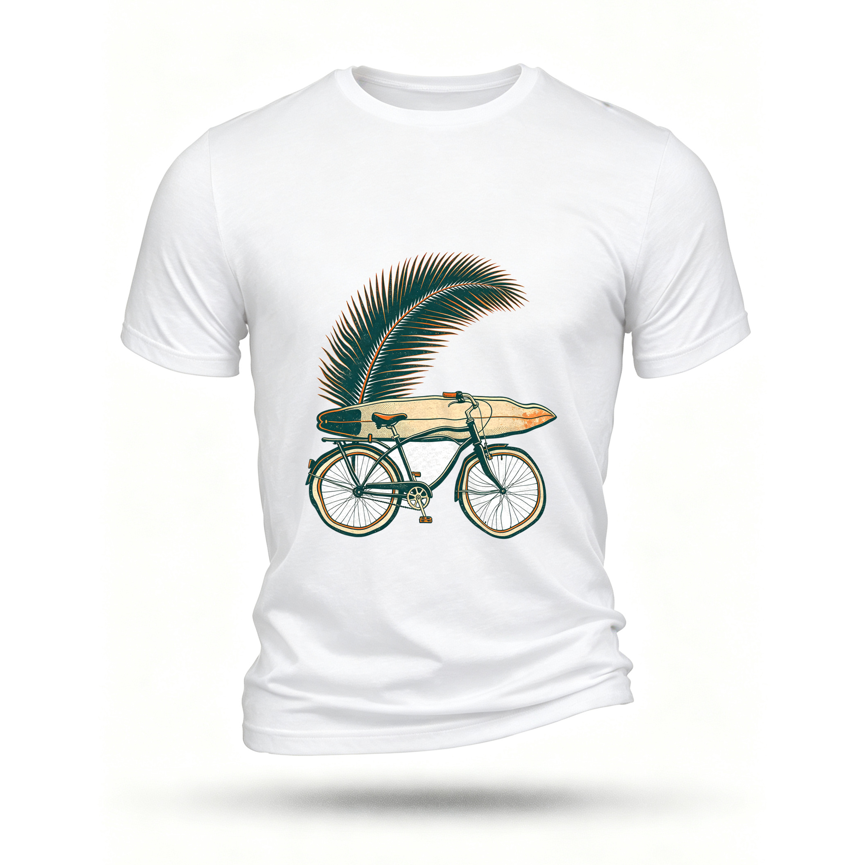 White T-shirt, front print