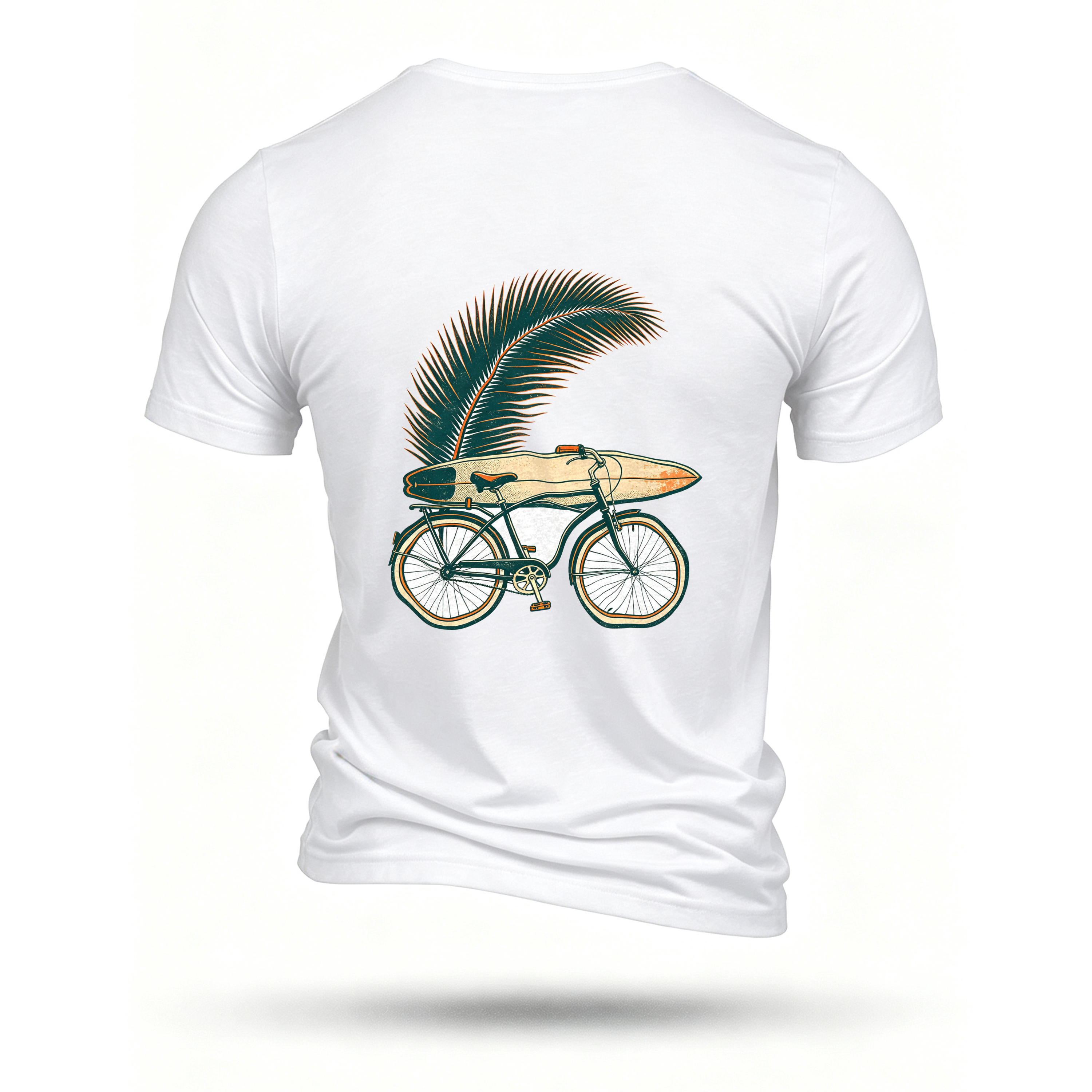 White T-shirt, back print