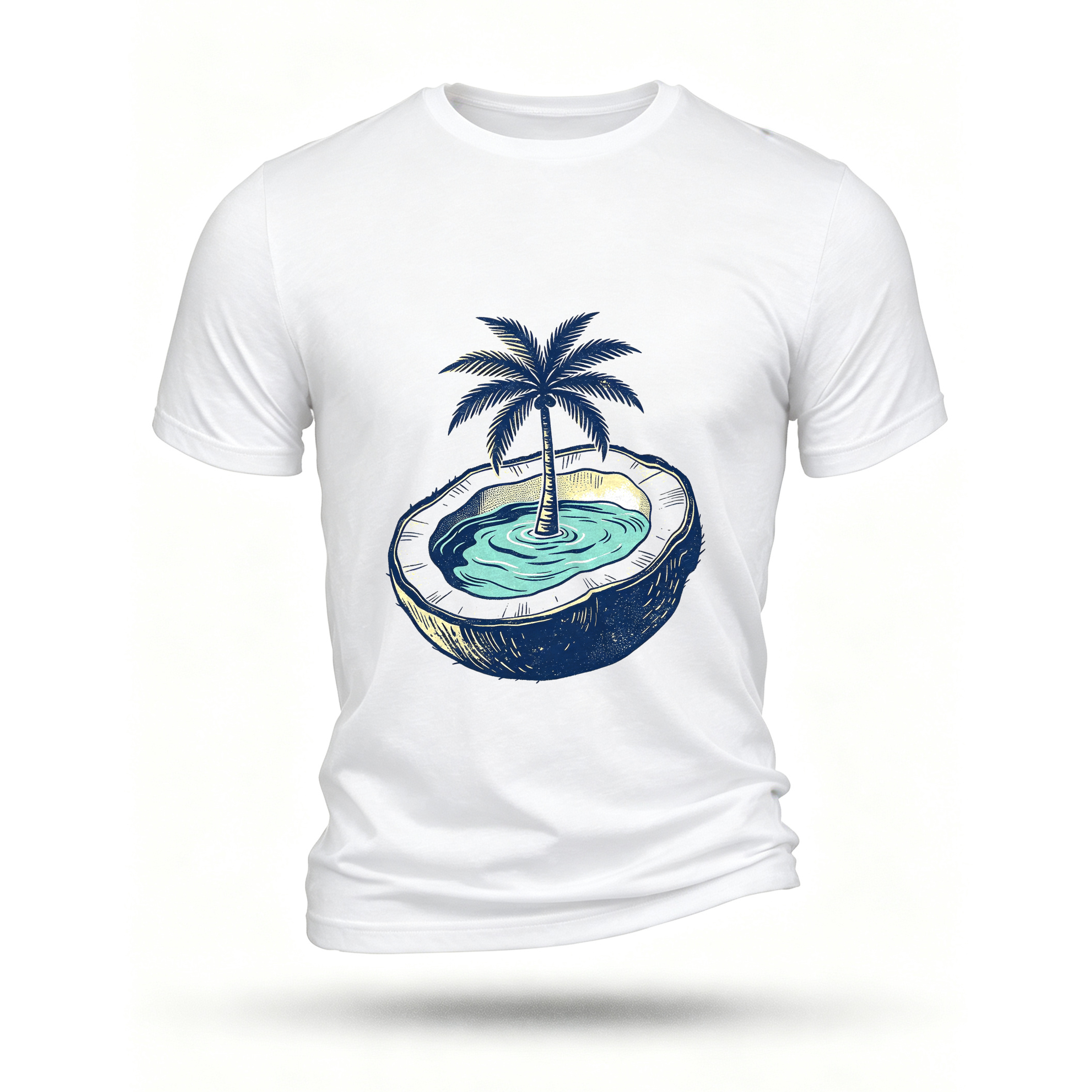 White T-shirt, front print