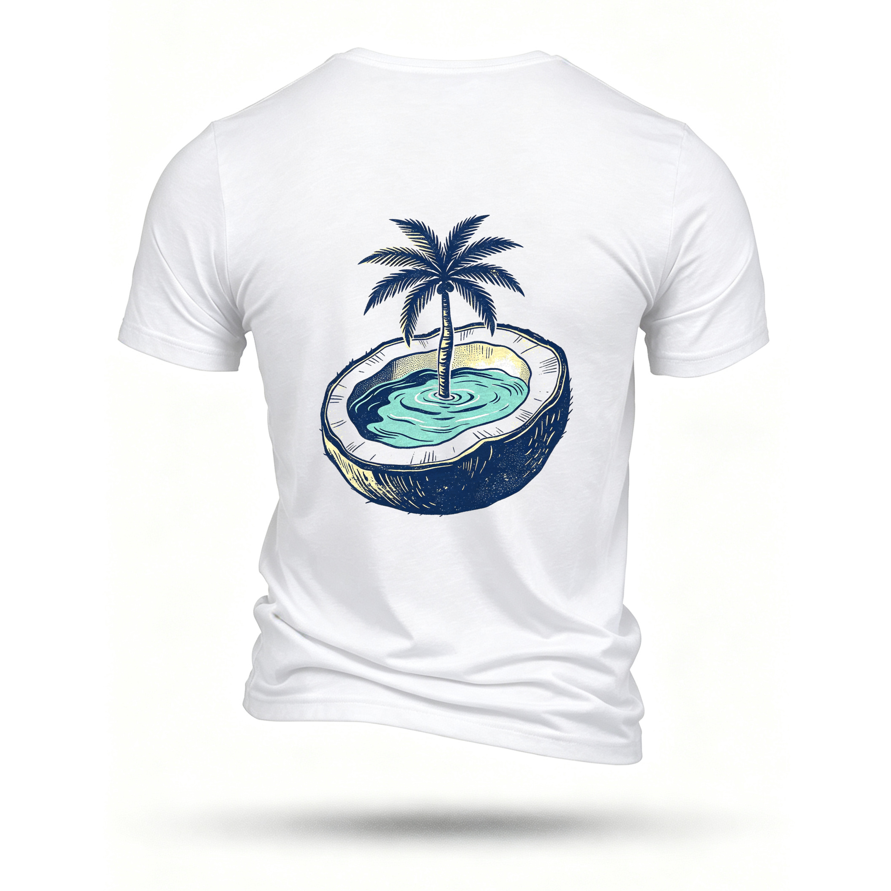 White T-shirt, back print