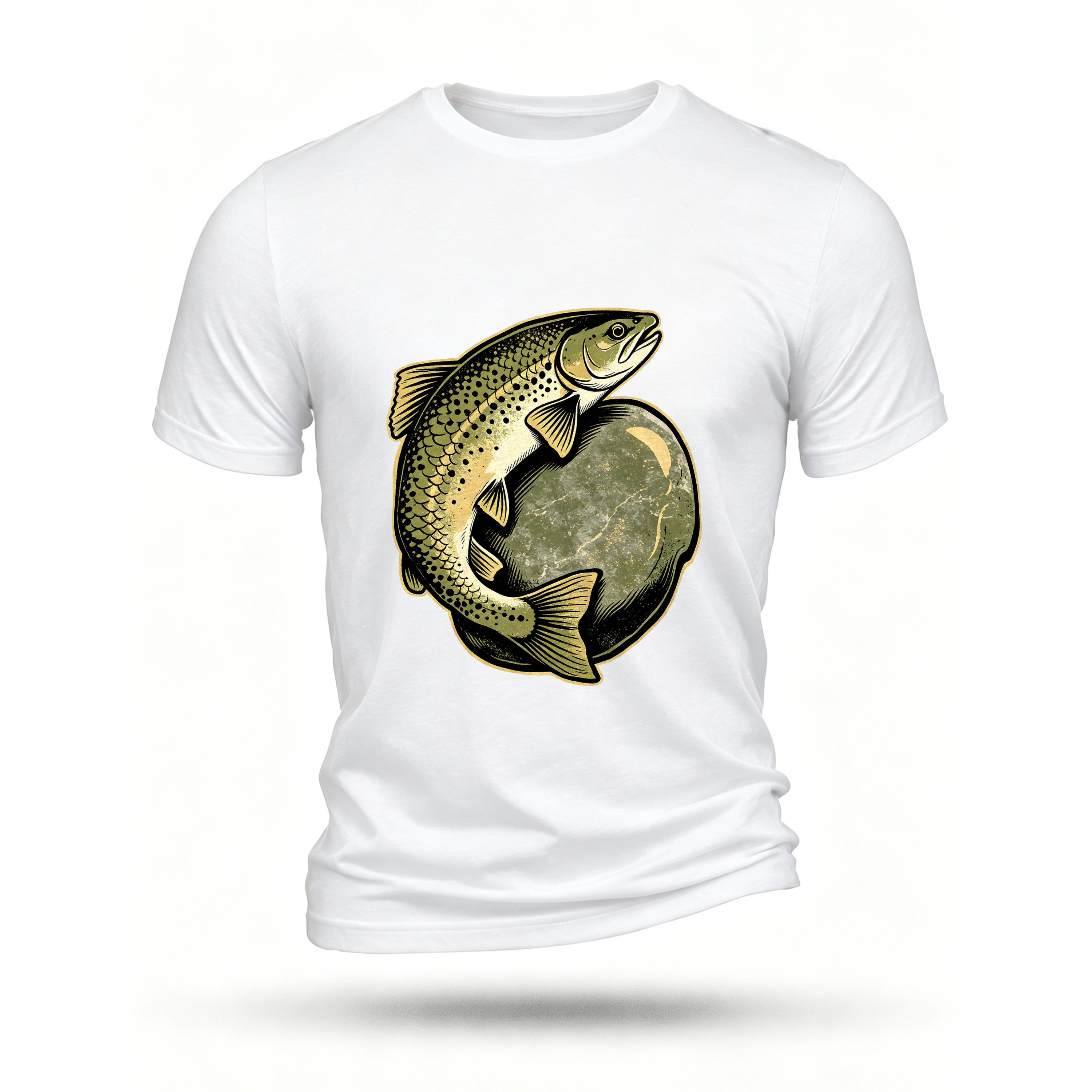 White T-shirt, front print
