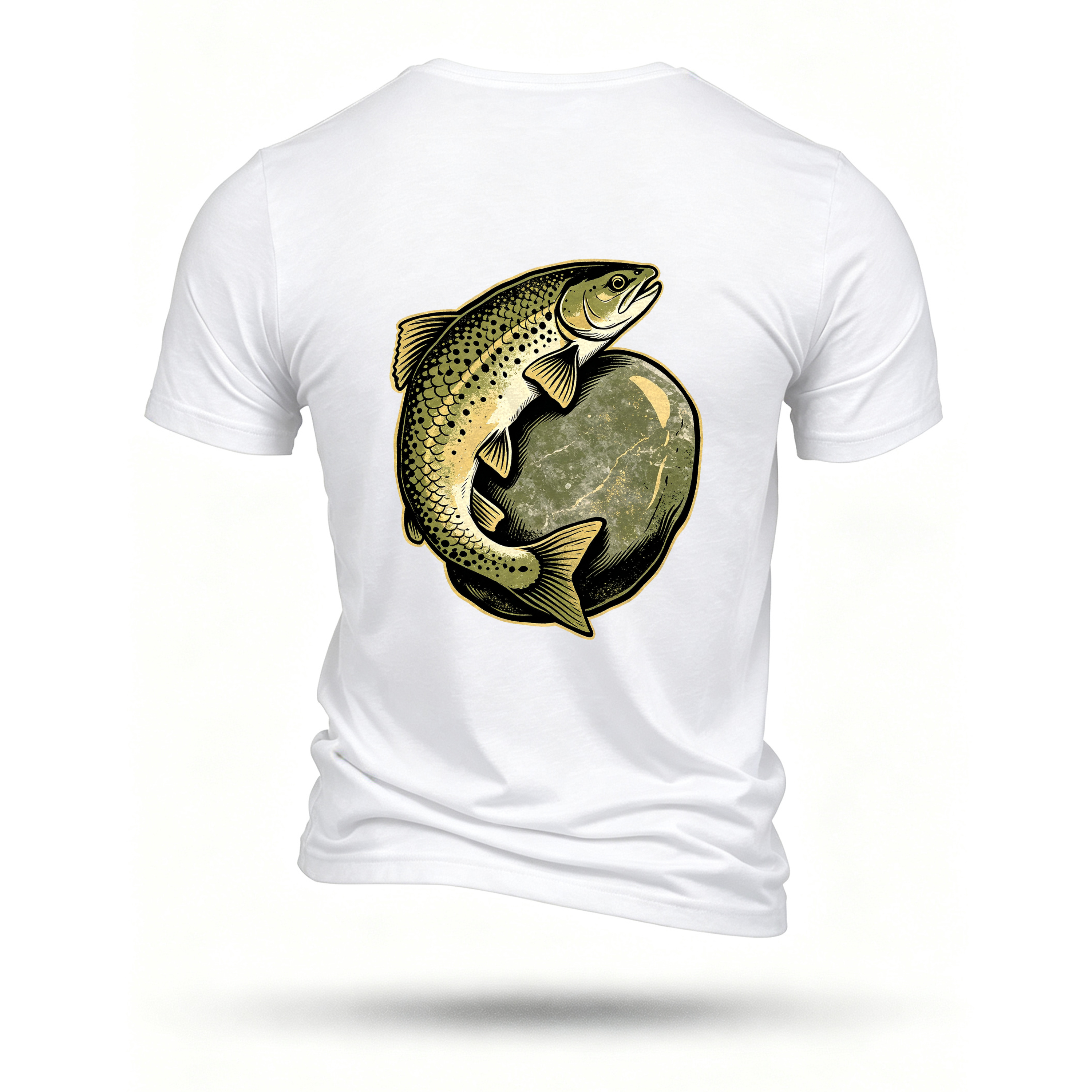 White T-shirt, back print