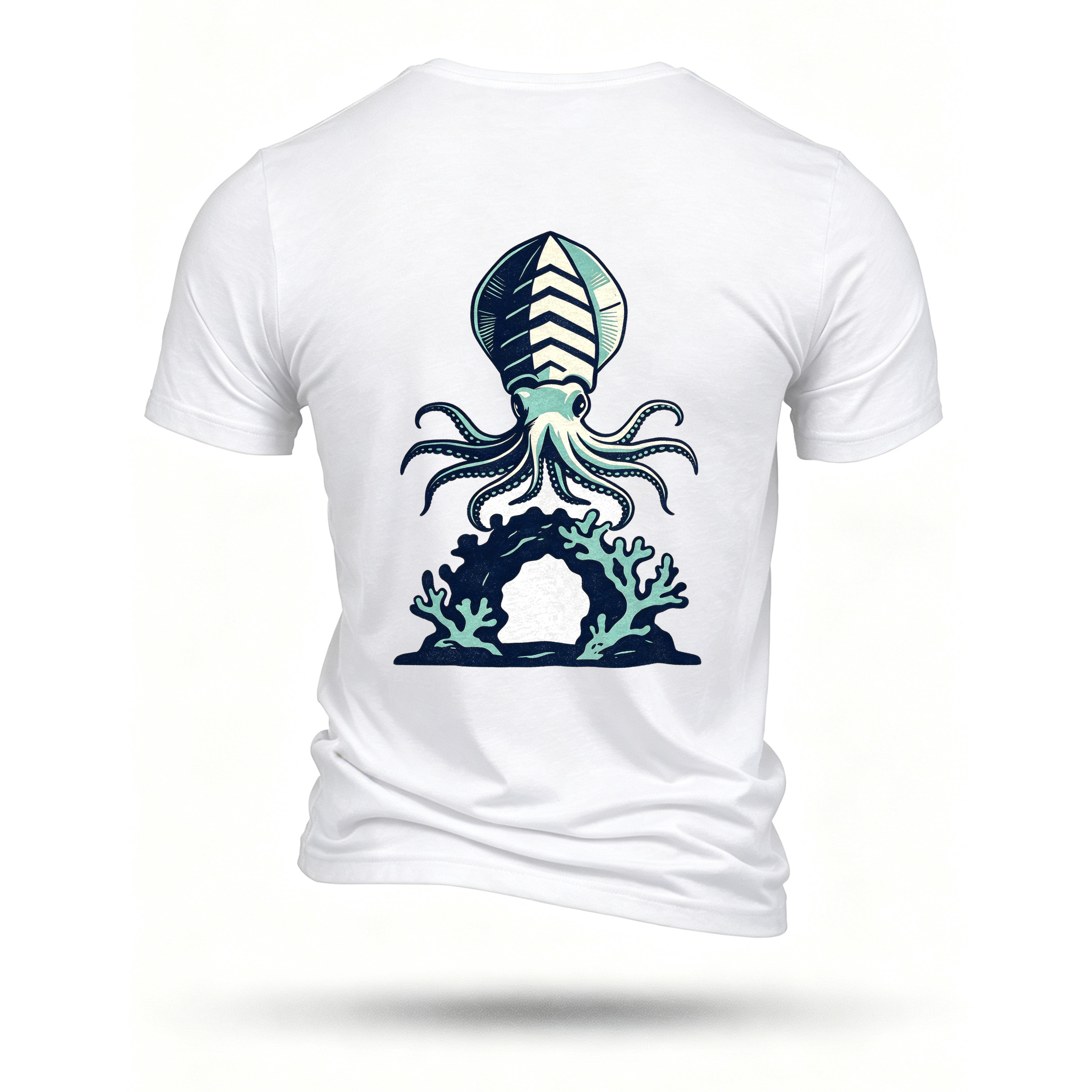 White T-shirt, back print
